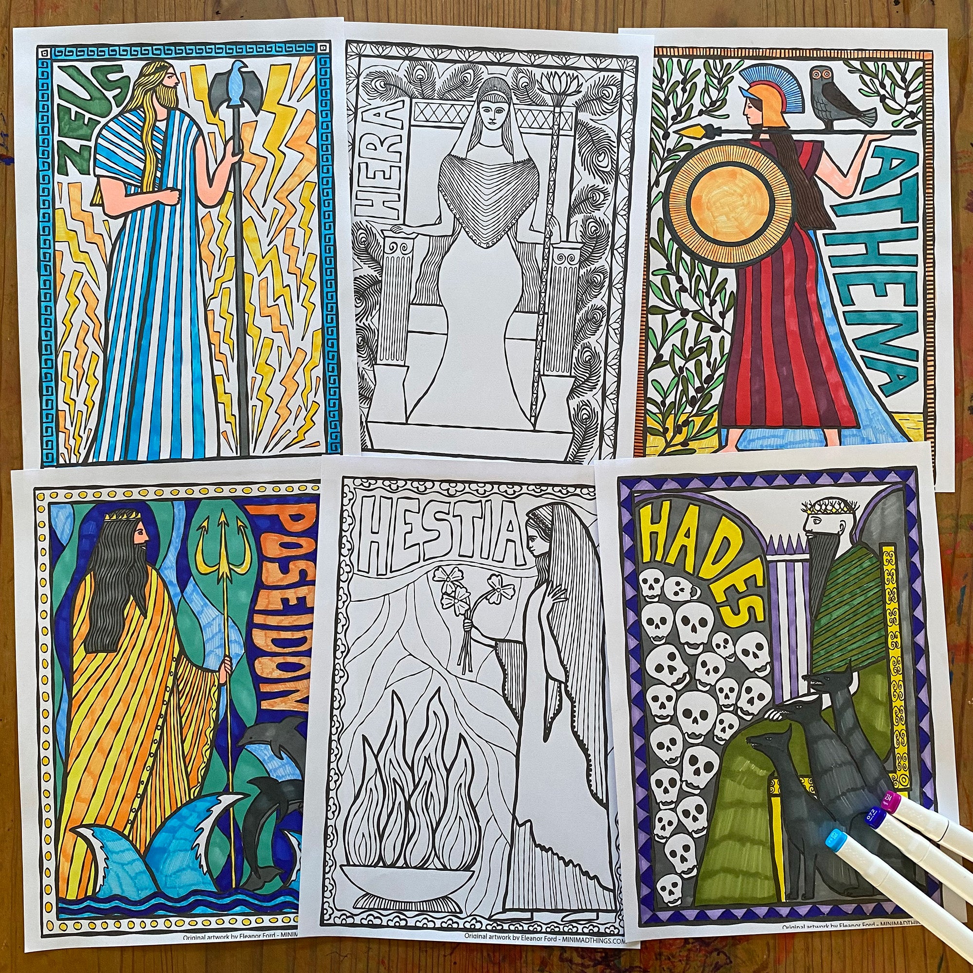 Greek Mythology - Colouring in sheets