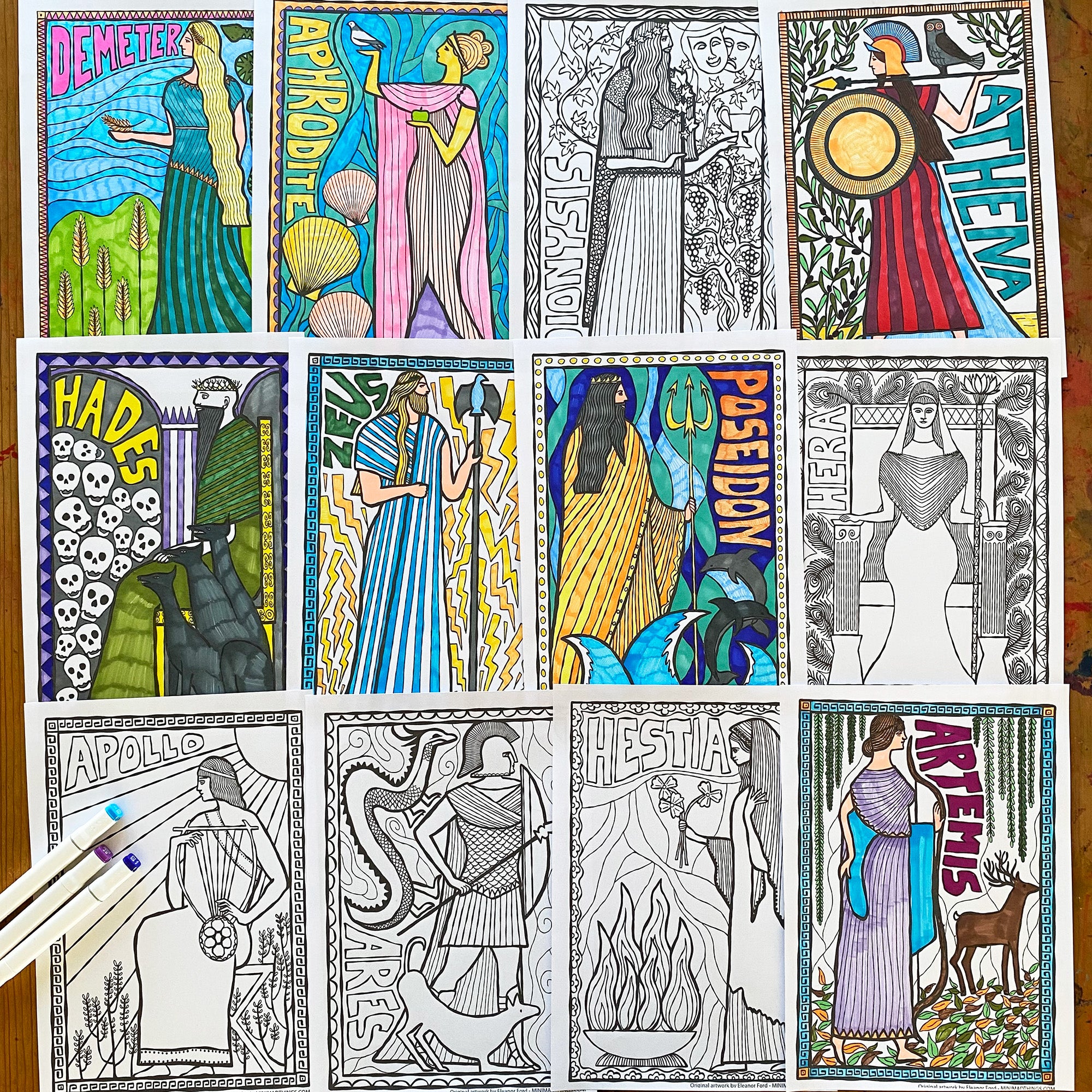 Greek Mythology - Colouring in sheets