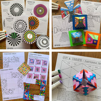 STEM bundle - Optical illusion & paper craft printable templates