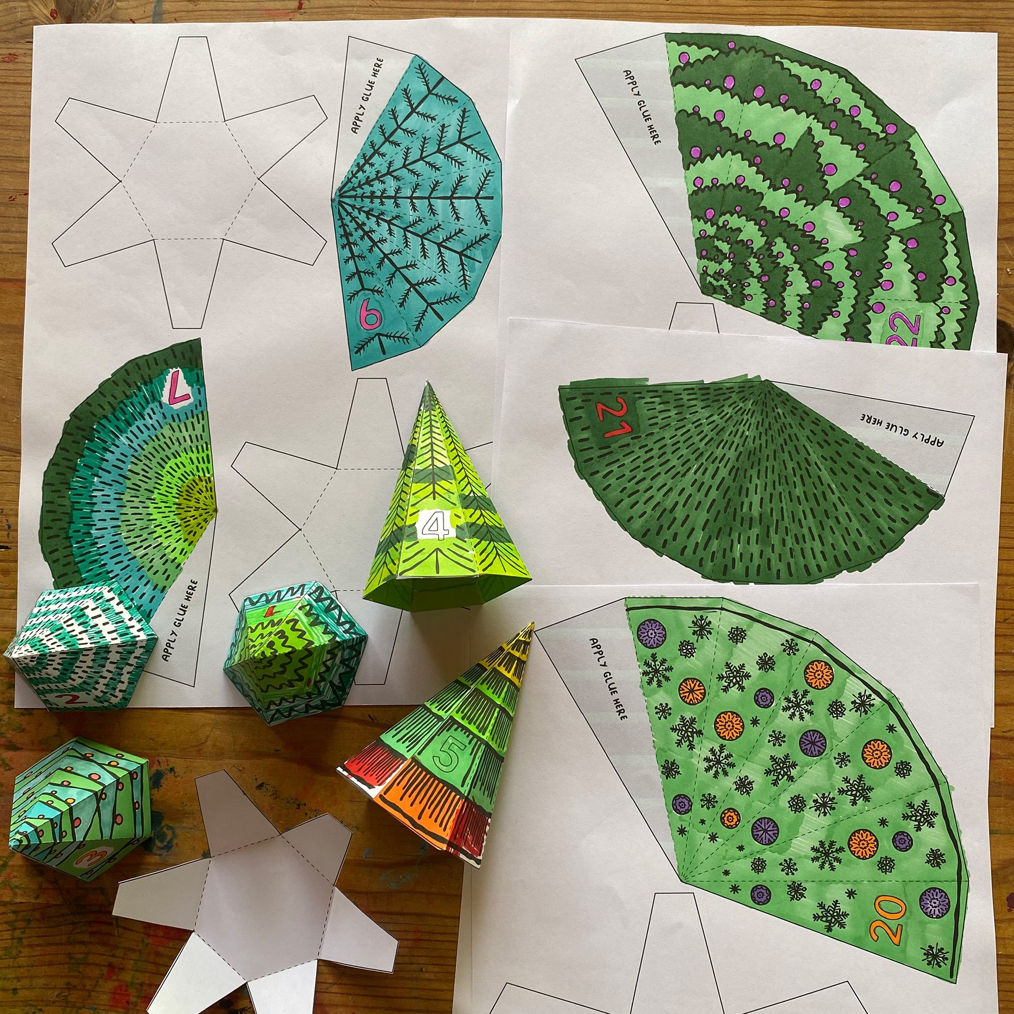 Advent Calendar Printable Templates