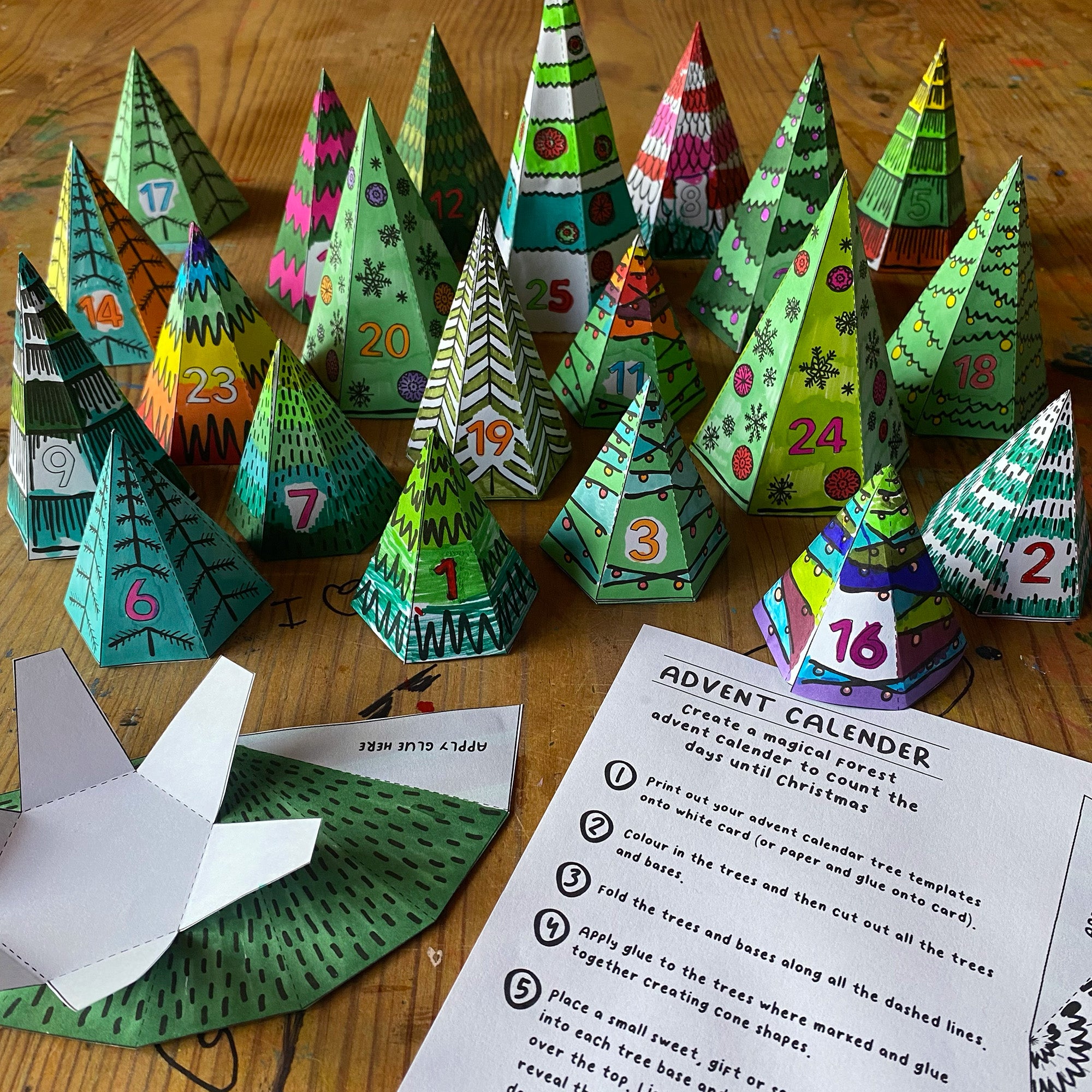 Advent Calendar Printable Templates