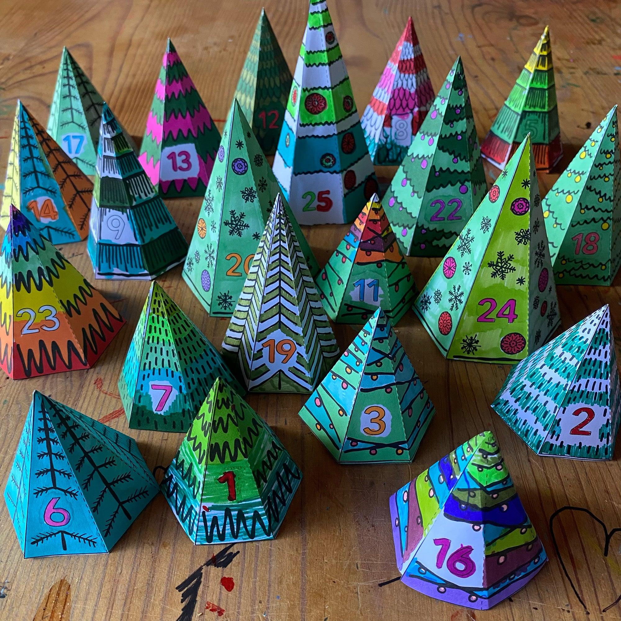 Advent Calendar Printable Templates