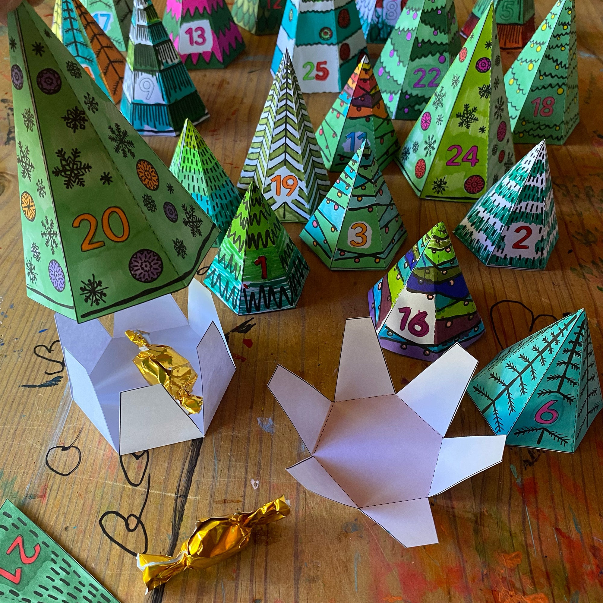 Advent Calendar Printable Templates