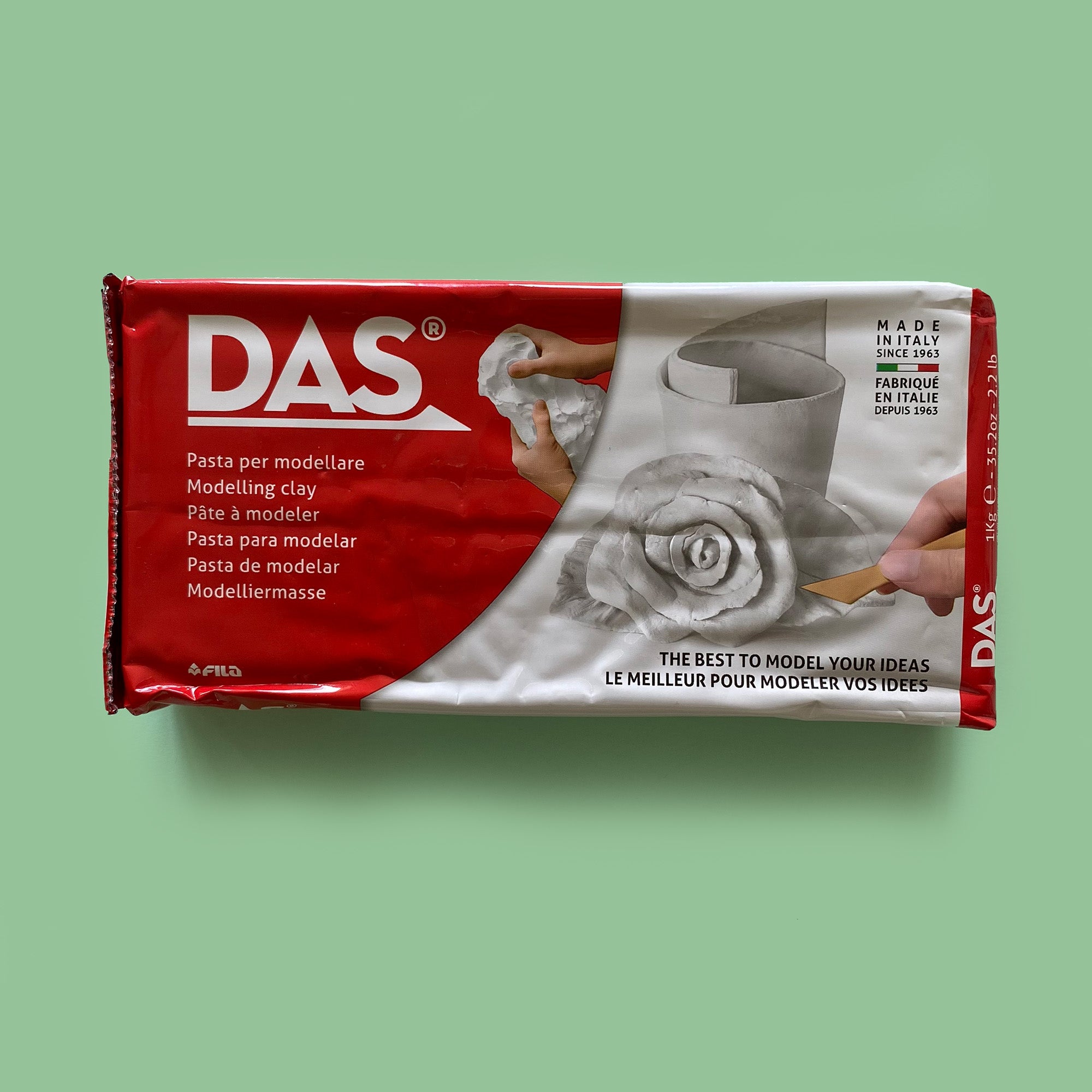 DAS Terracotta and White Air Drying Modelling Clay