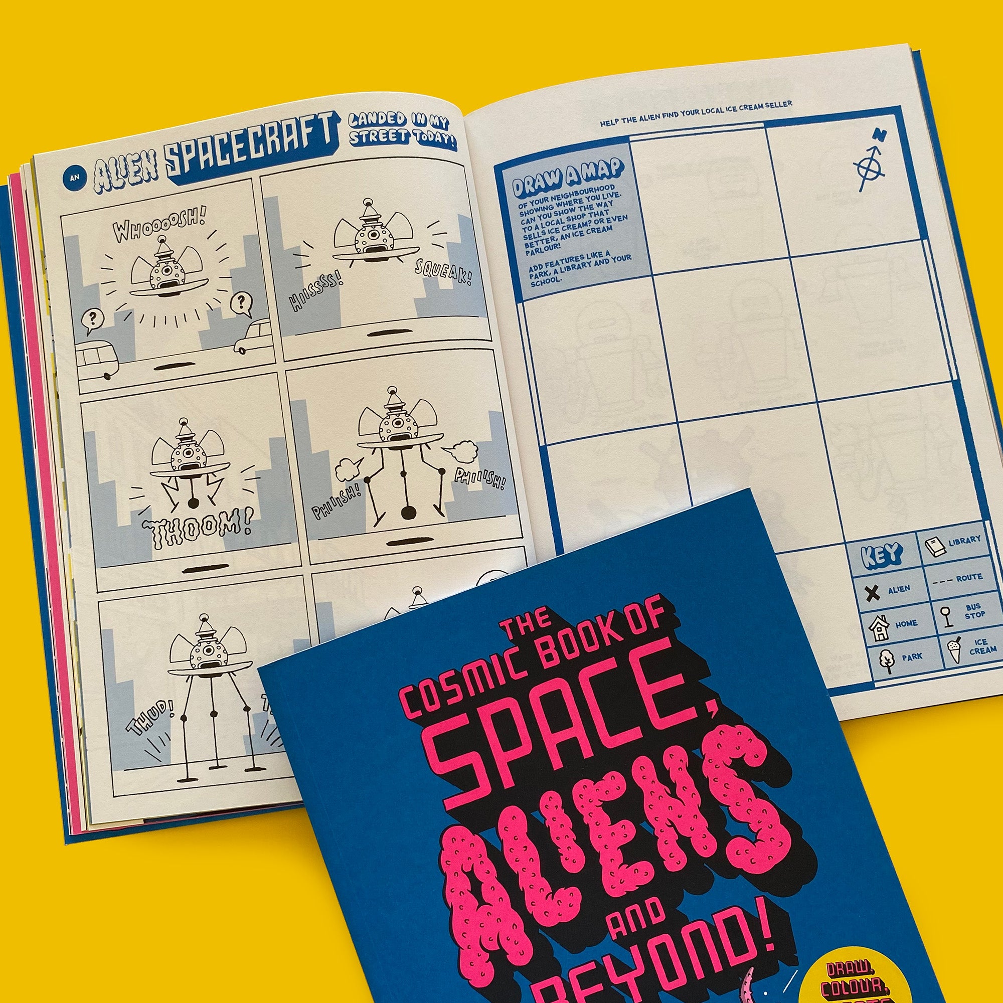 The Cosmic Book of Space Aliens & Beyond - Activity book