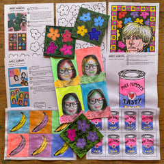 Andy Warhol - Printable activity sheets - Mini Mad Things