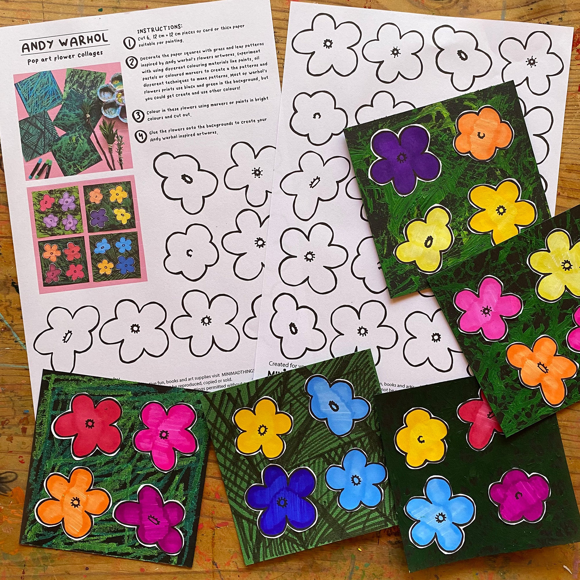 Andy Warhol - Printable activity sheets