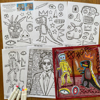 Jean-Michel Basquiat - Printable activity sheets