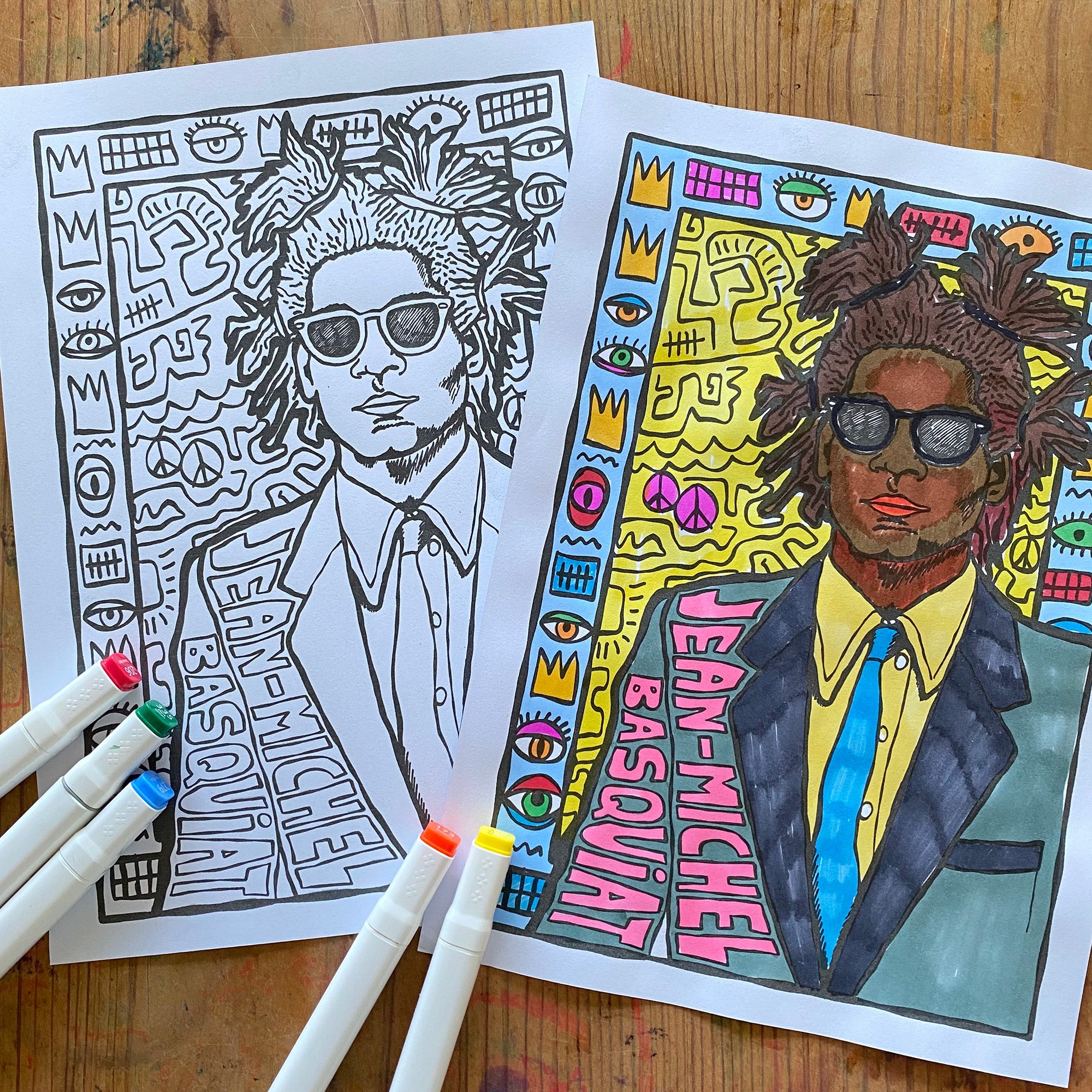 Jean-Michel Basquiat - Printable activity pack