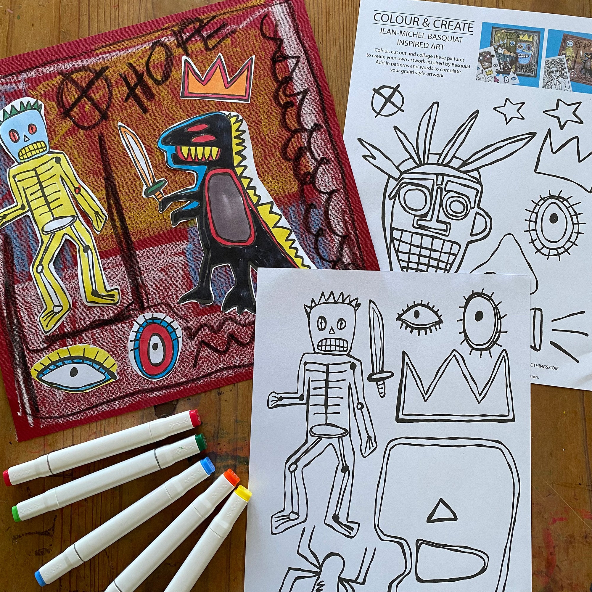 Jean-Michel Basquiat - Printable activity pack