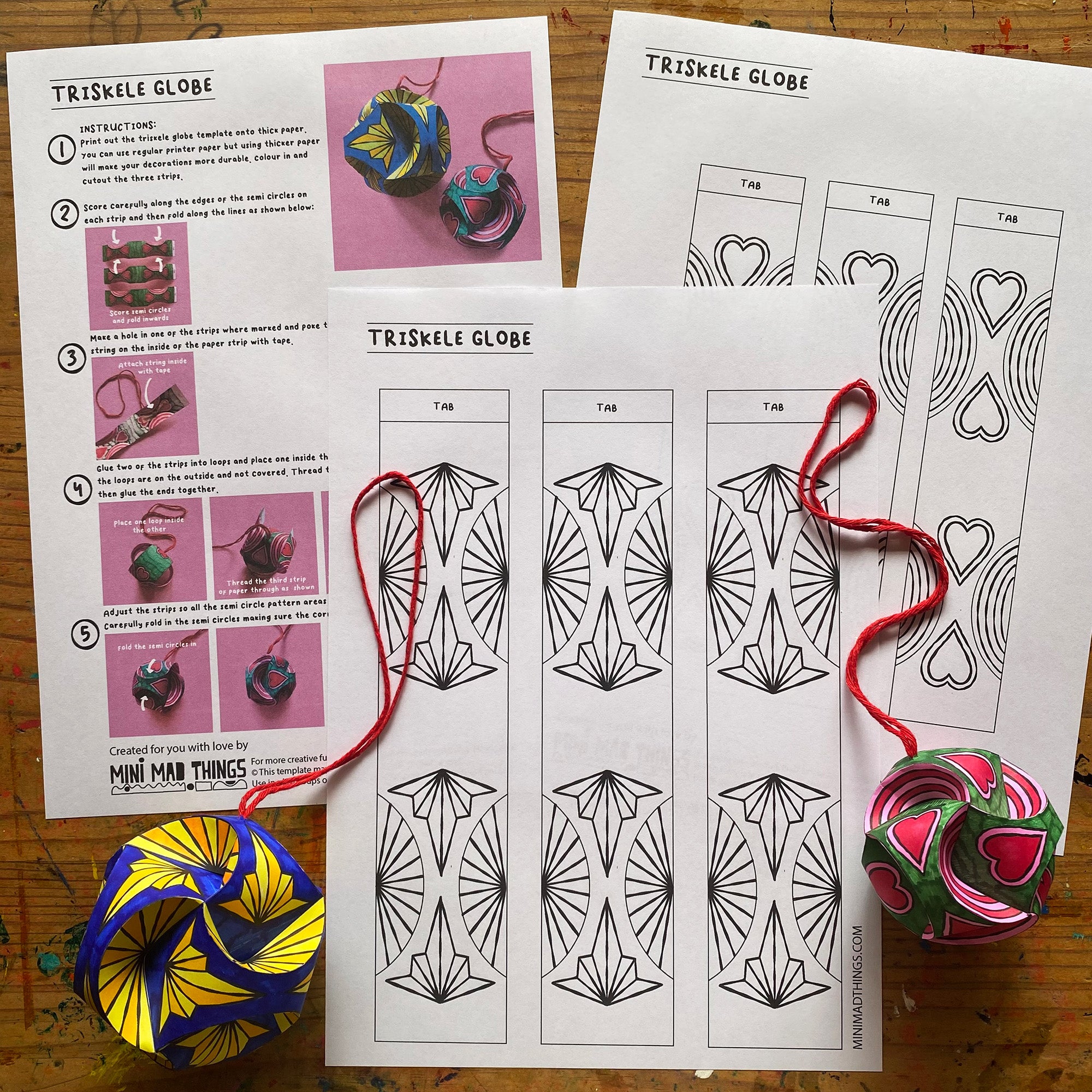 Christmas Decorations Printable Activity sheets