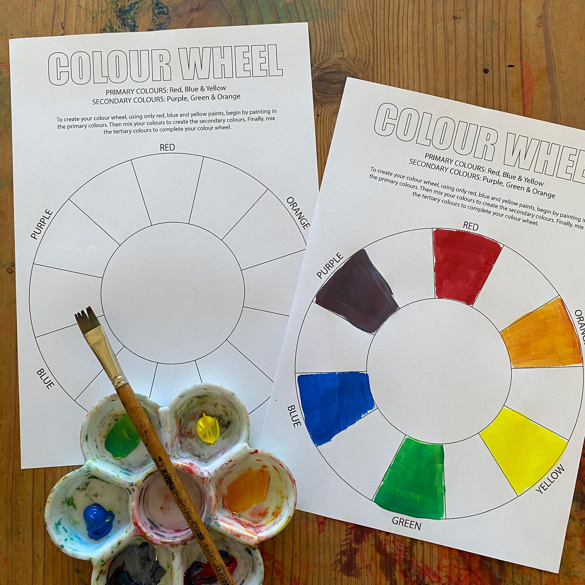 Colour Wheel Printable Template