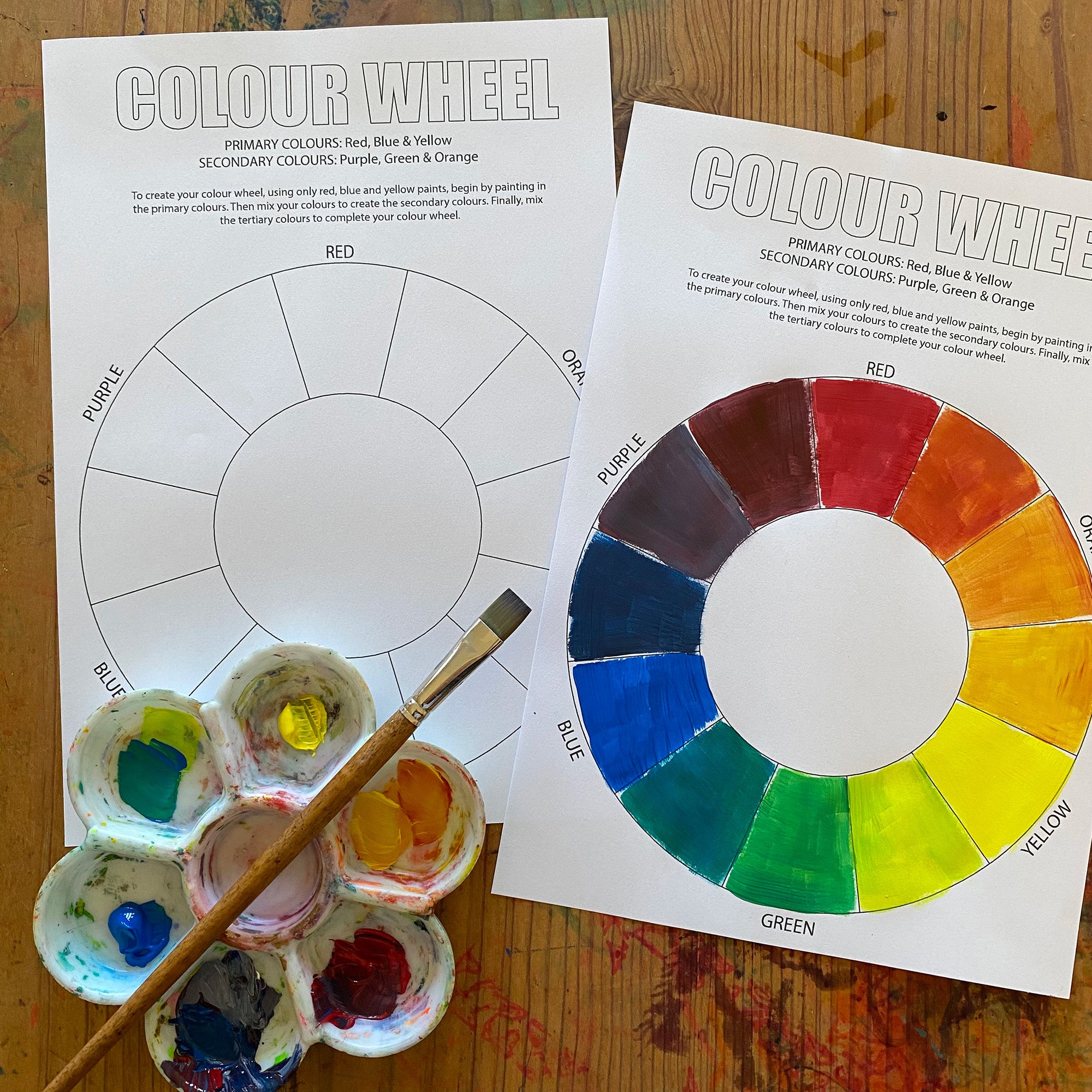 Colour Wheel Printable Template