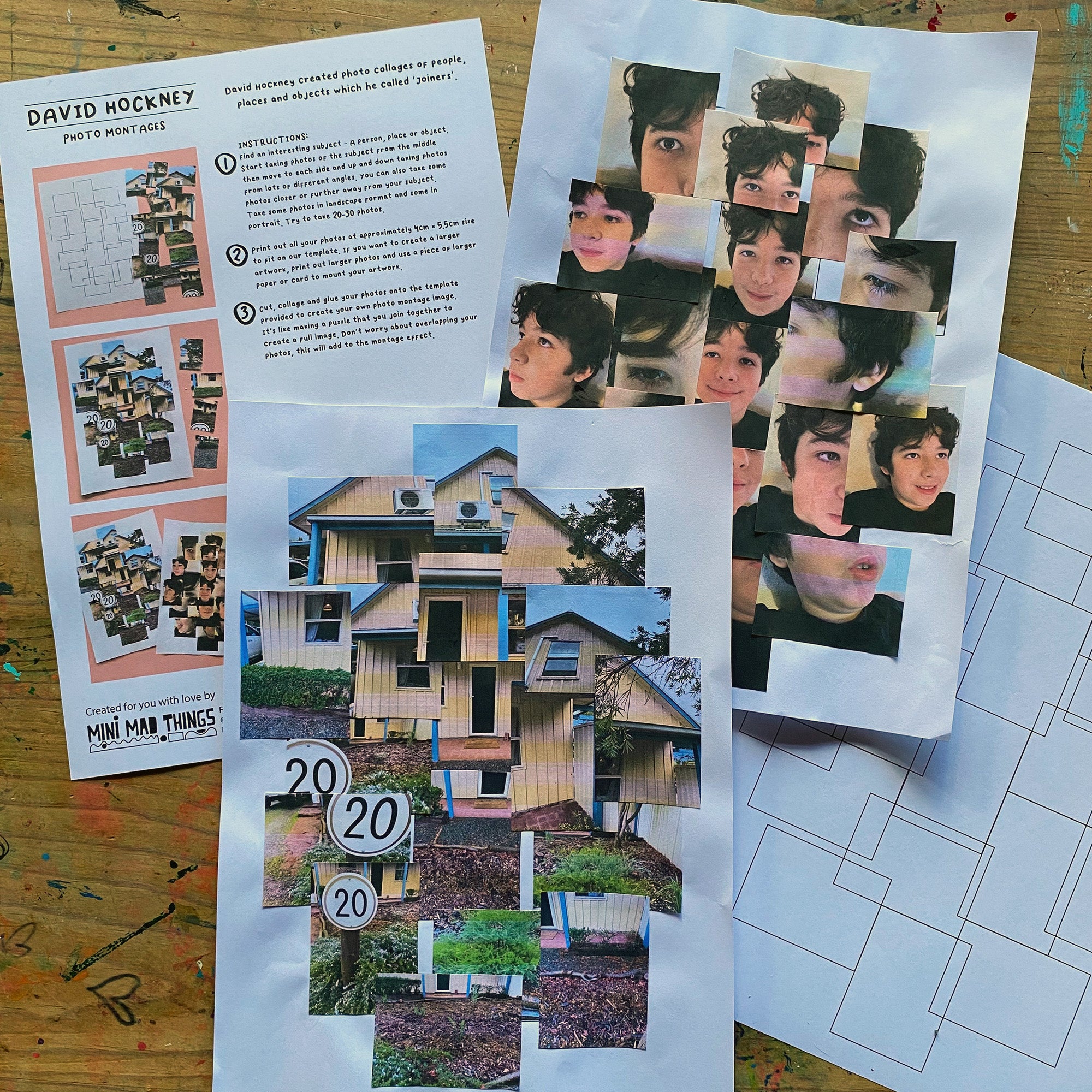 David Hockney - Printable activity sheets