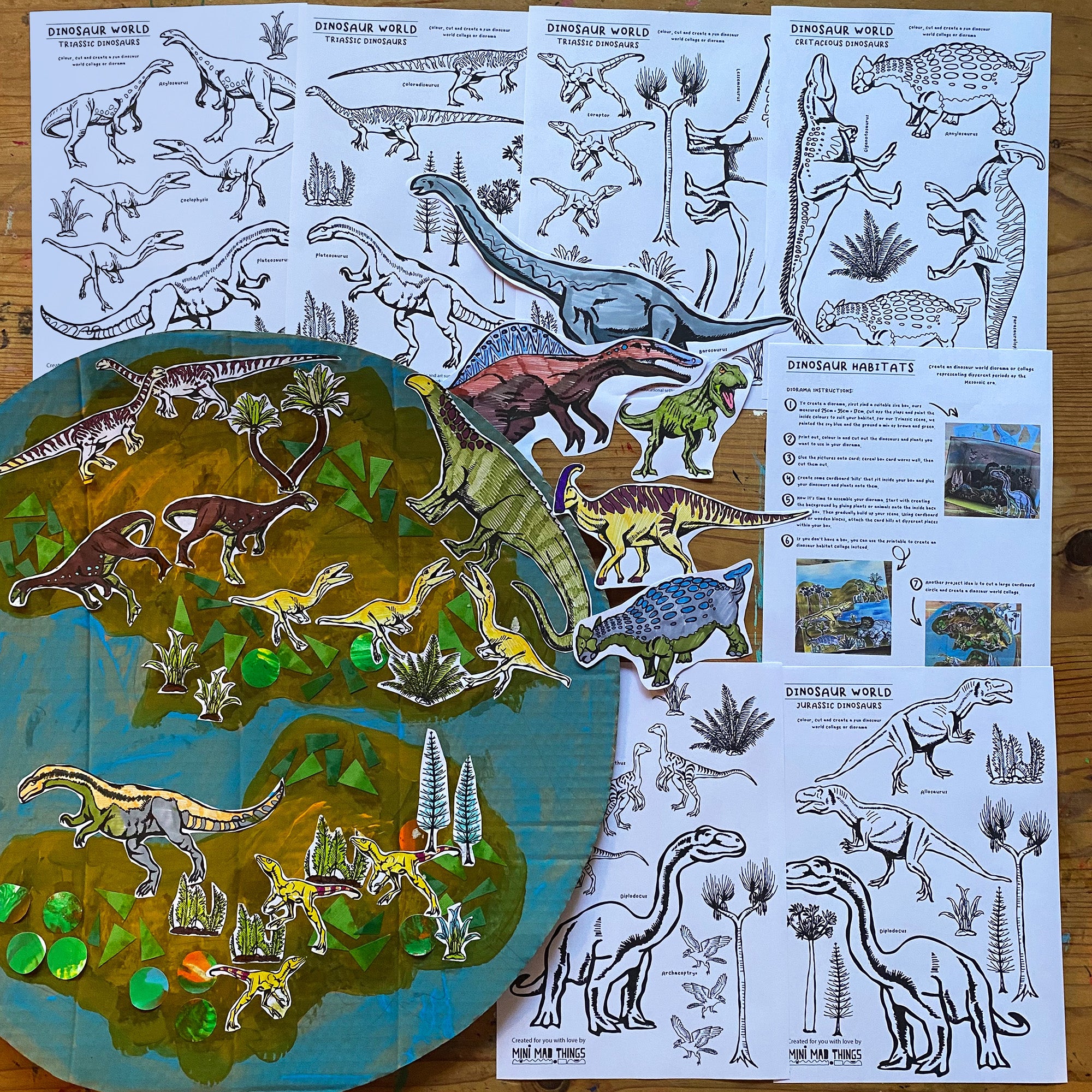 Dinosaurs - Printable activity sheets