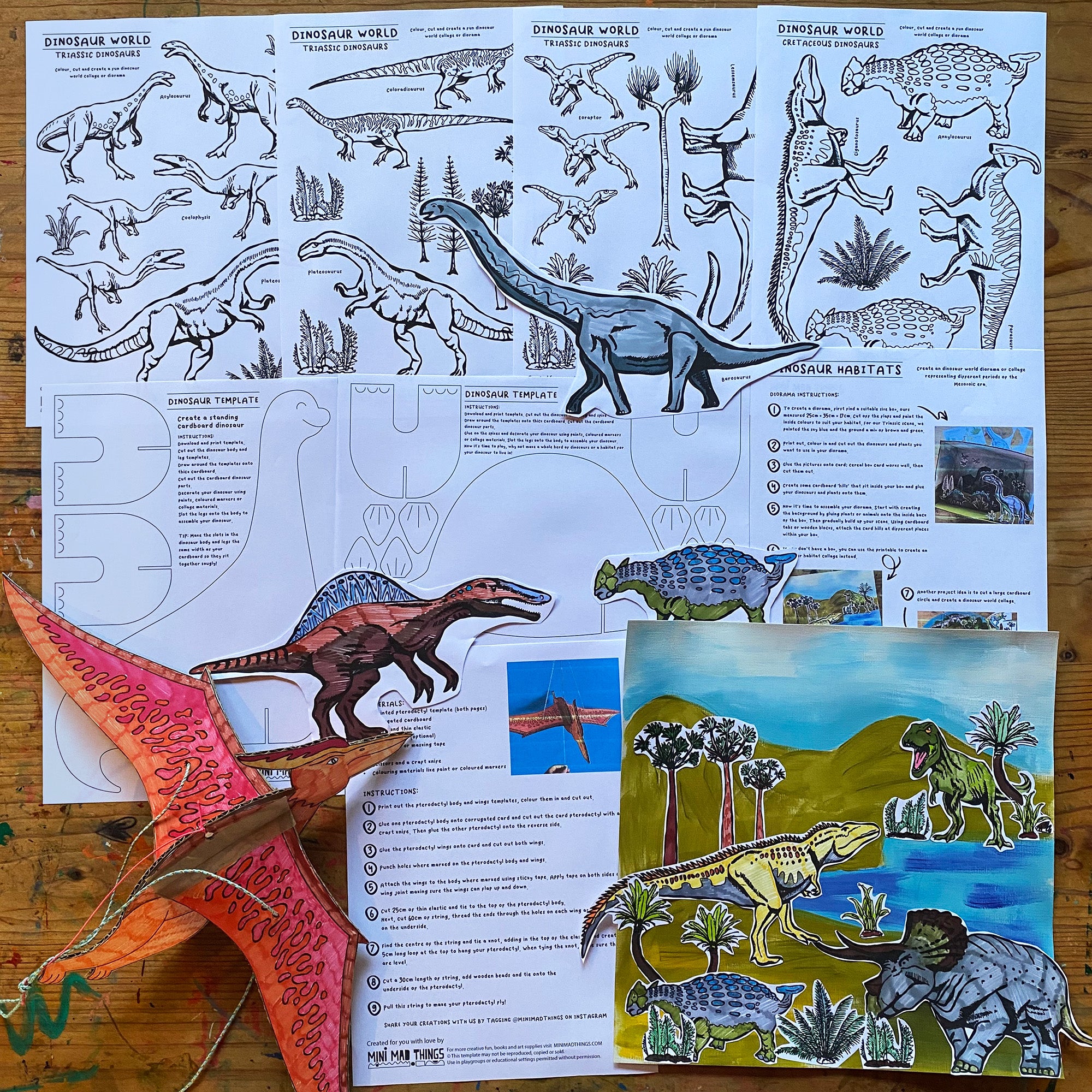 Dinosaurs - Printable activity sheets