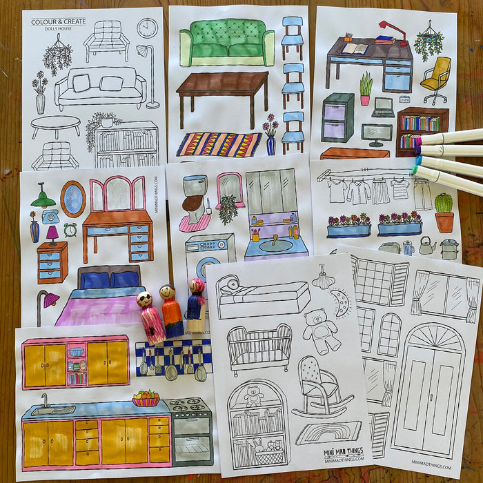 Dolls House - Printable activity sheets