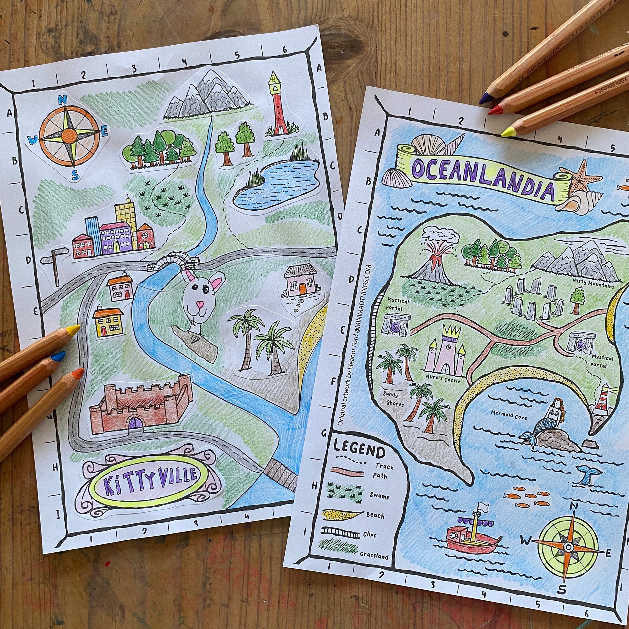 Fantasy Map Drawing - Printable activity pack