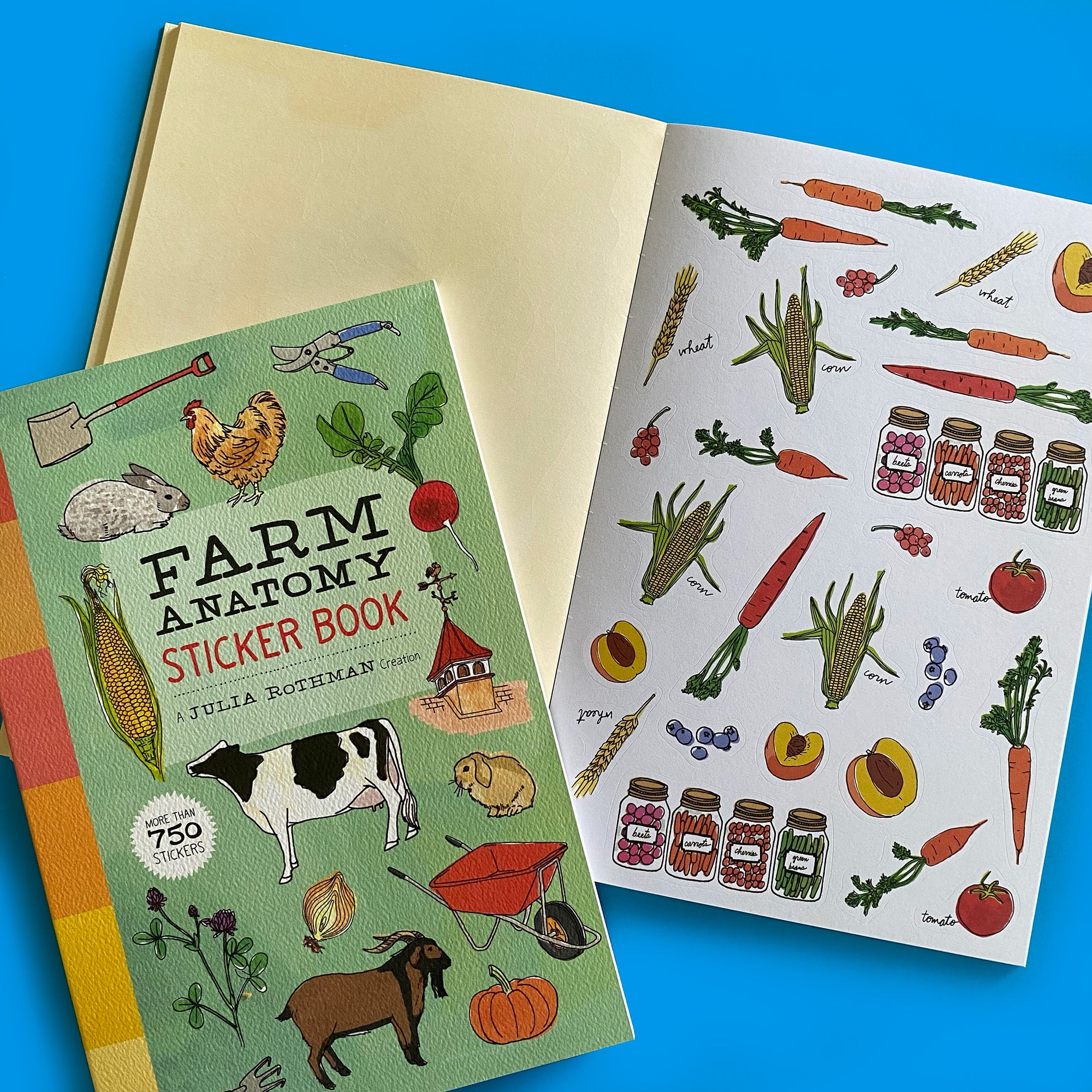 Farm Anatomy Sticker Book