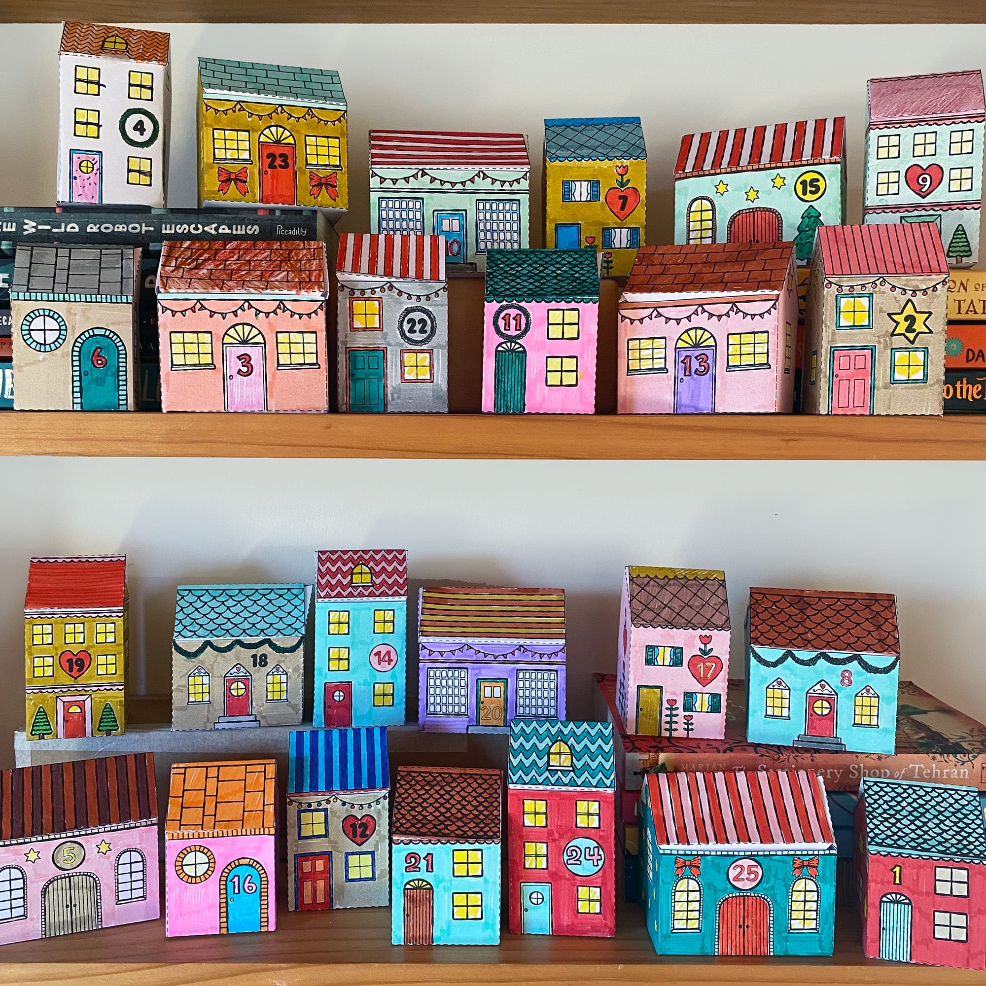 House Advent Calendar Templates
