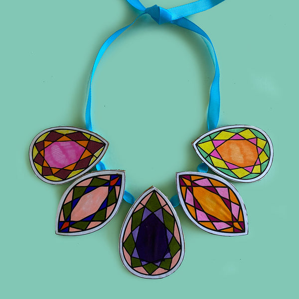 Cardboard Jewellery - Printable activity sheets - Mini Mad Things