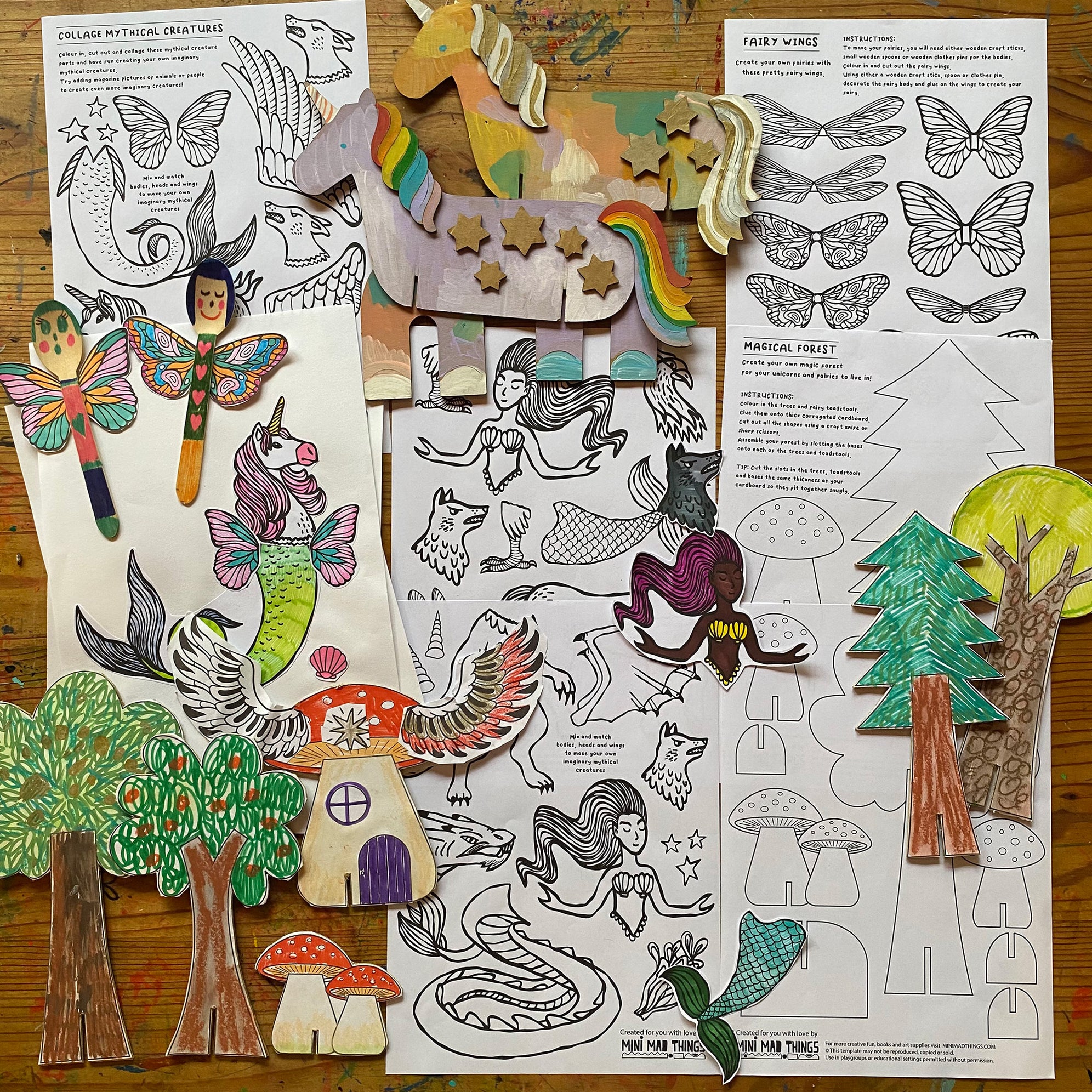 MINI MAD THINGS - Children's art supplies, printables and books.
