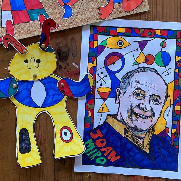 Joan Miro Printable Activity Sheets Mini Mad Things