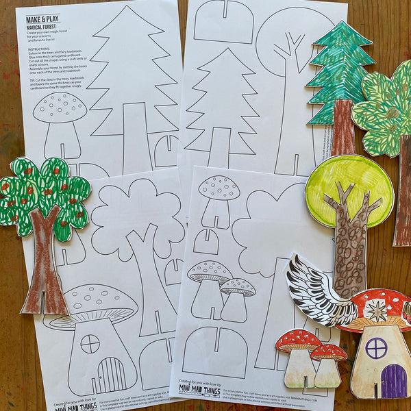 Mythical Creatures & Magic - Printable activity sheets - Mini Mad Things