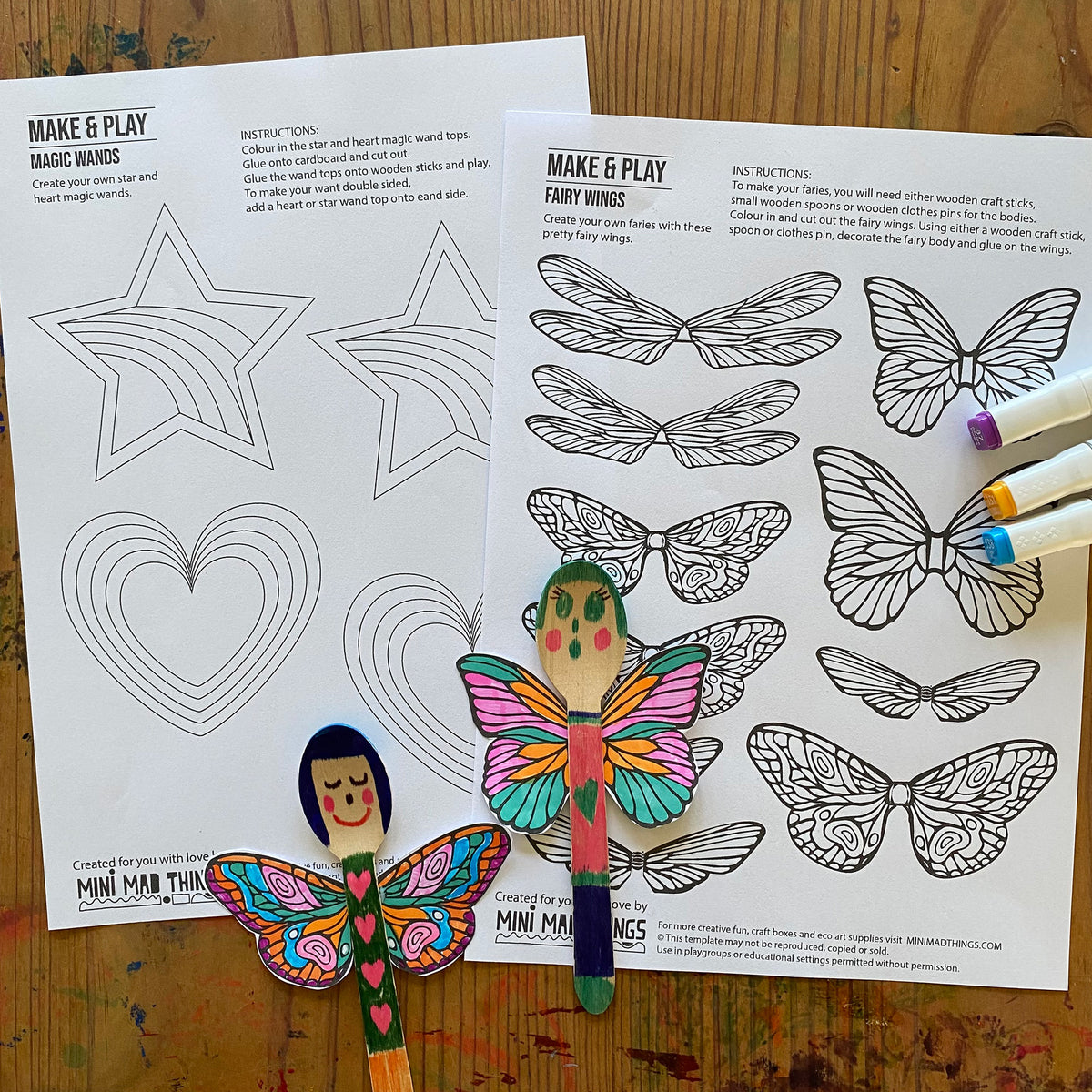 Mythical Creatures & Magic - Printable activity sheets - Mini Mad Things