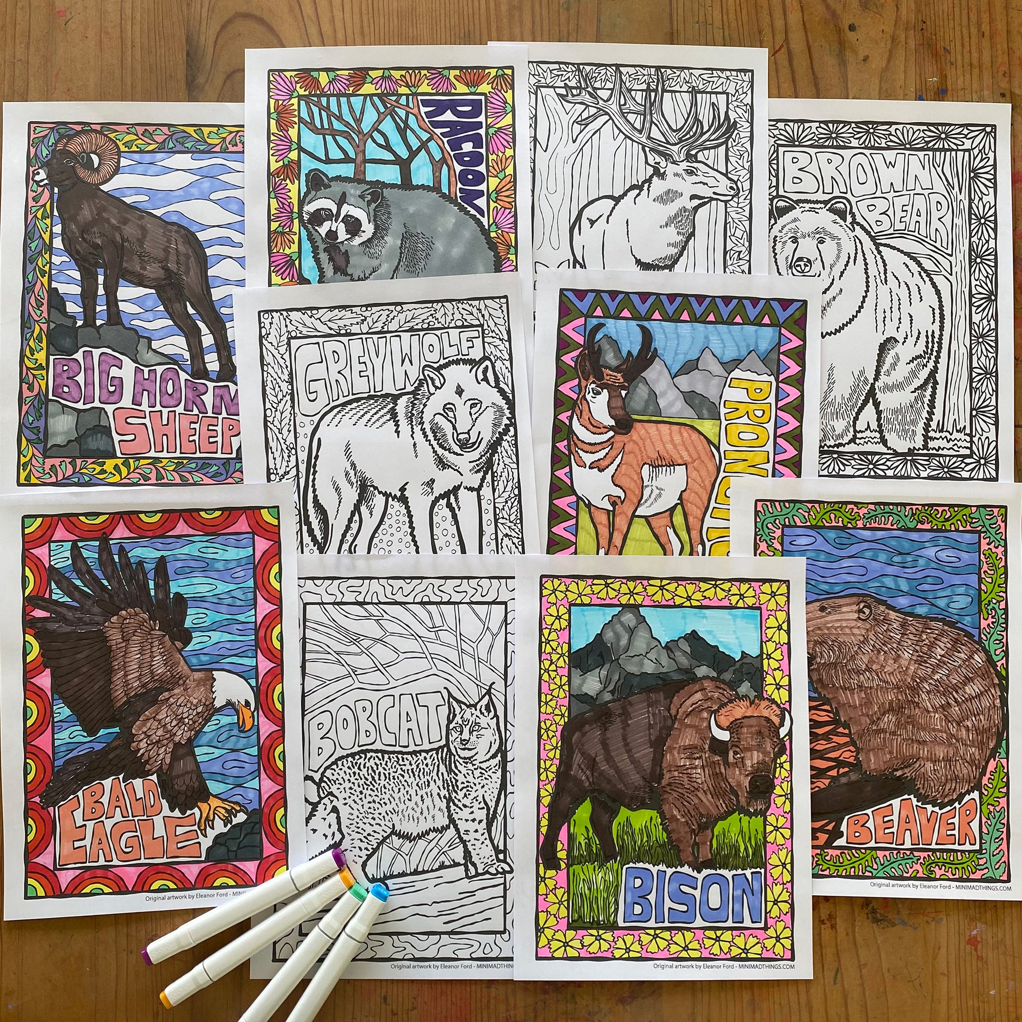 PRINTABLES - Animals & Nature - Mini Mad Things