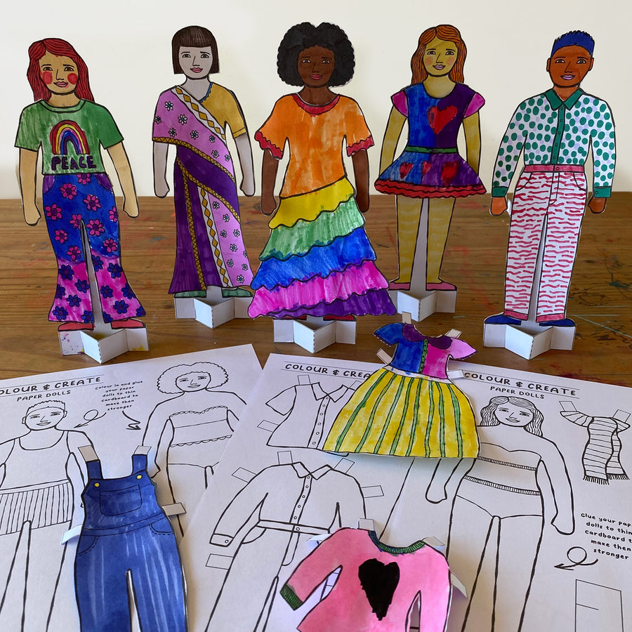 Paper Dolls - Printable activity sheets - Mini Mad Things