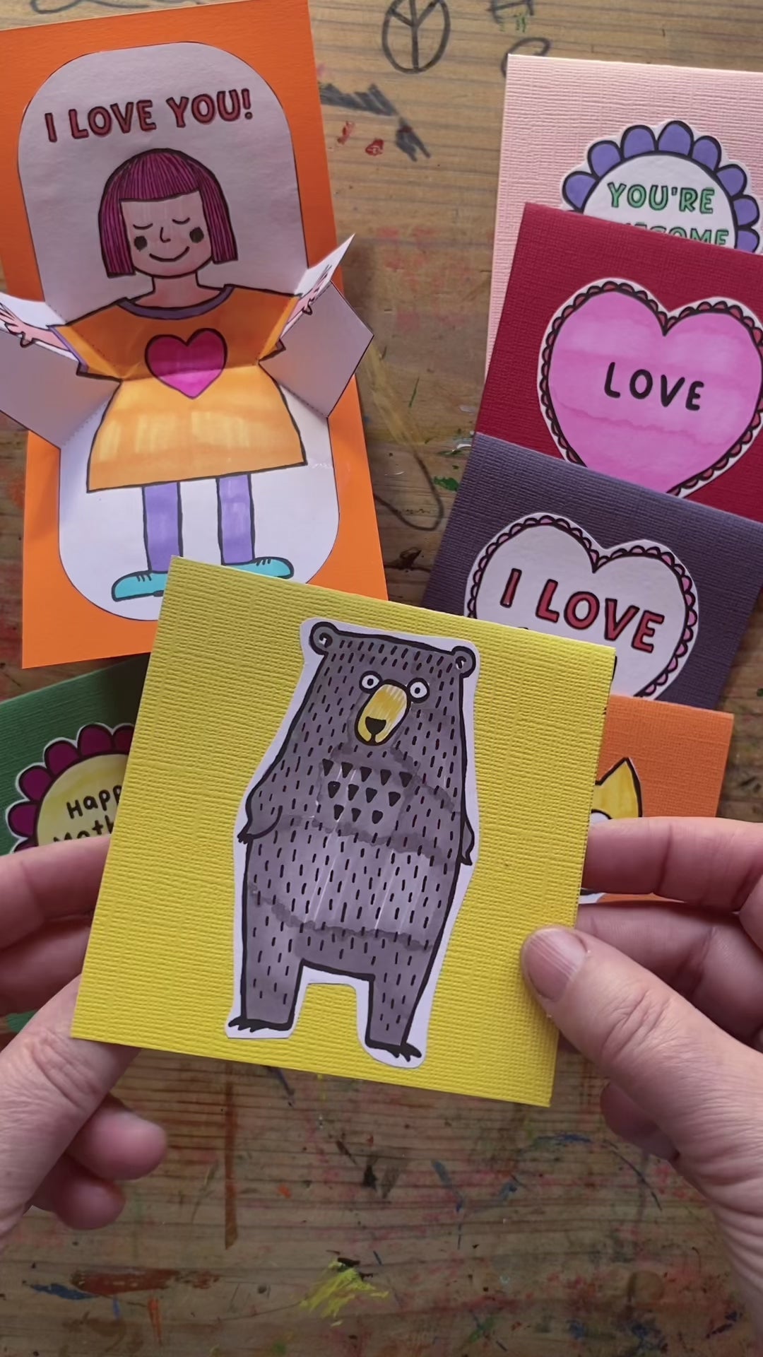 Pop up card templates