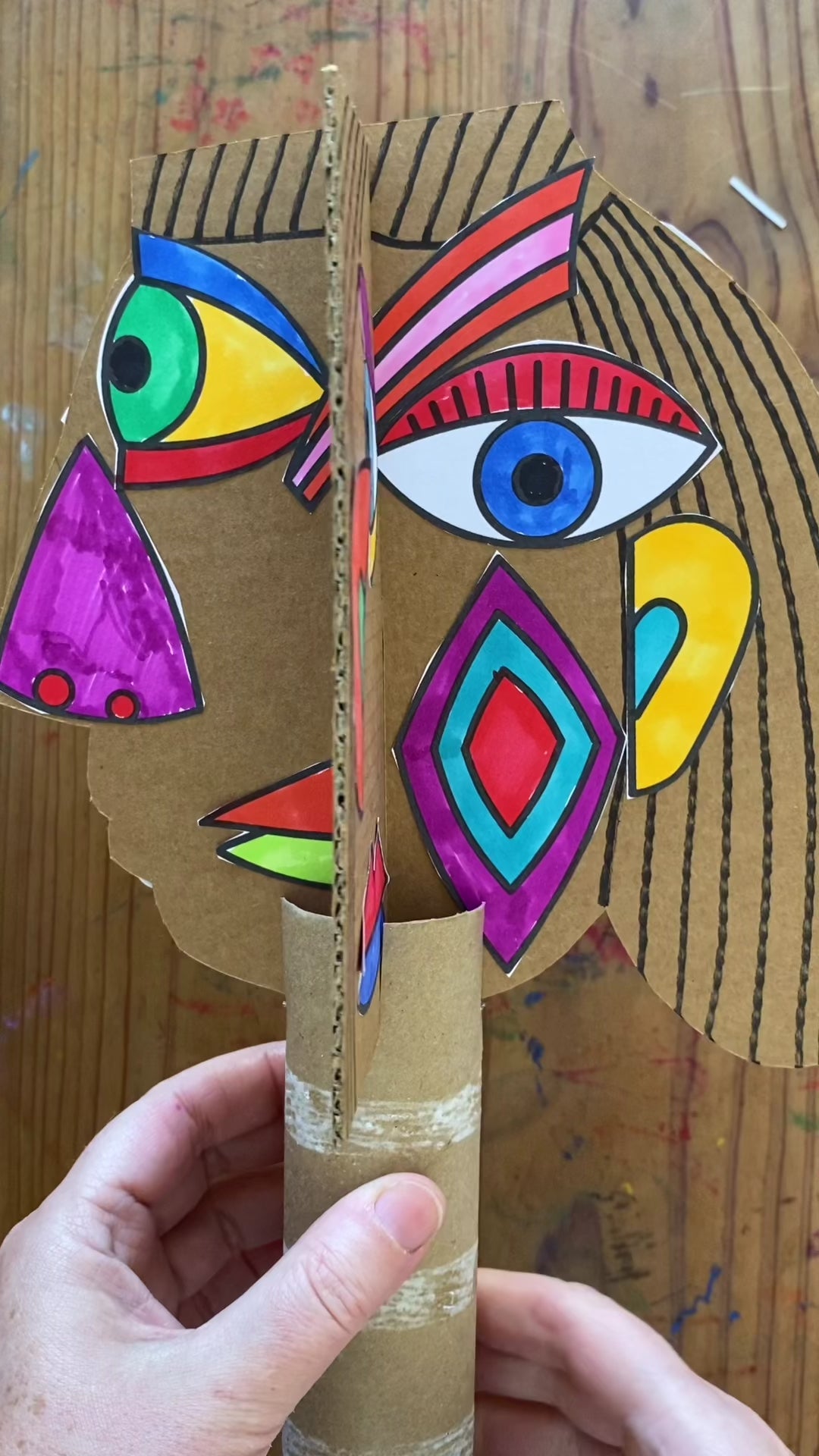 Picasso inspired art with kids