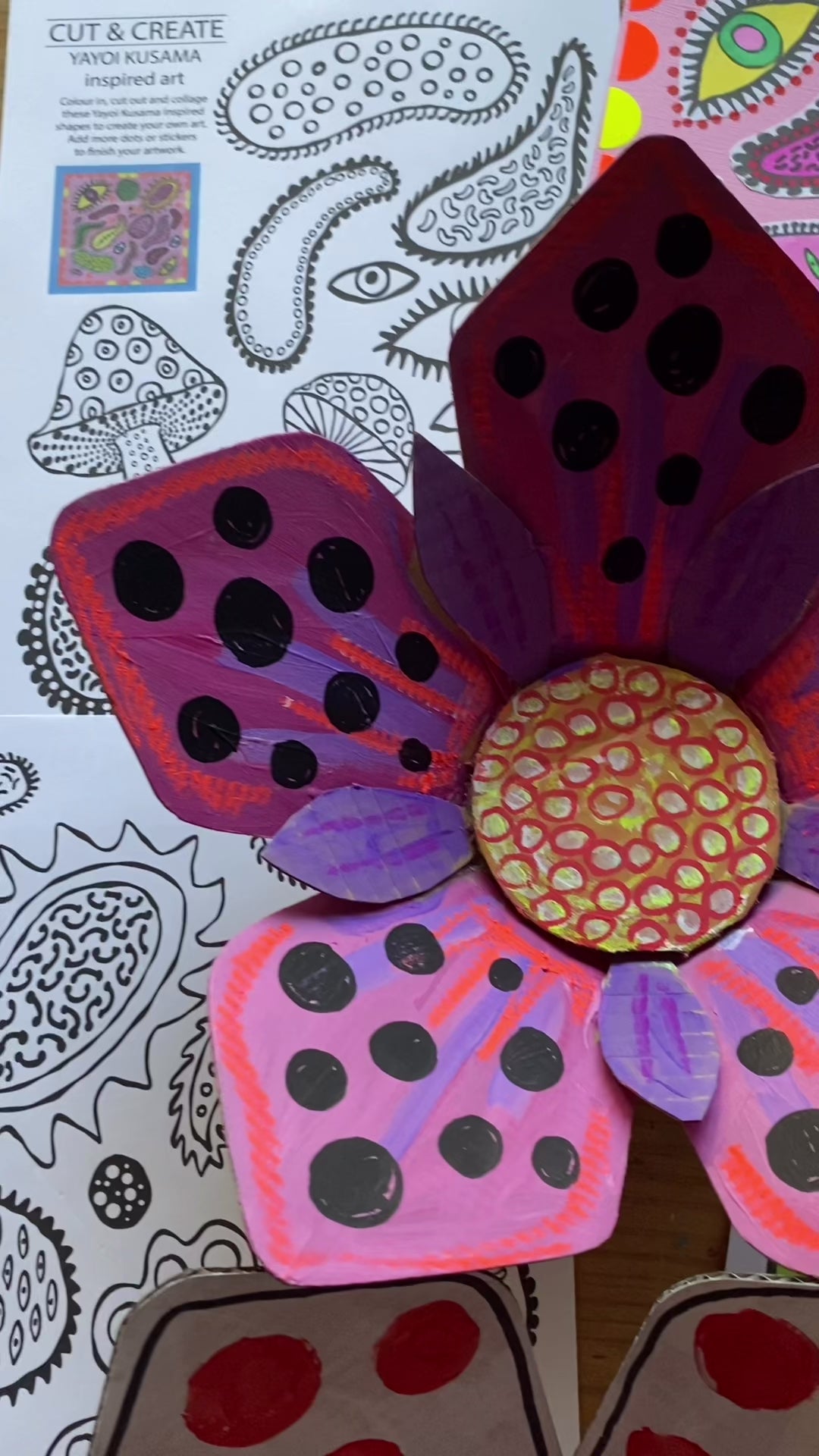 Yayoi Kusama inspired art with kids
