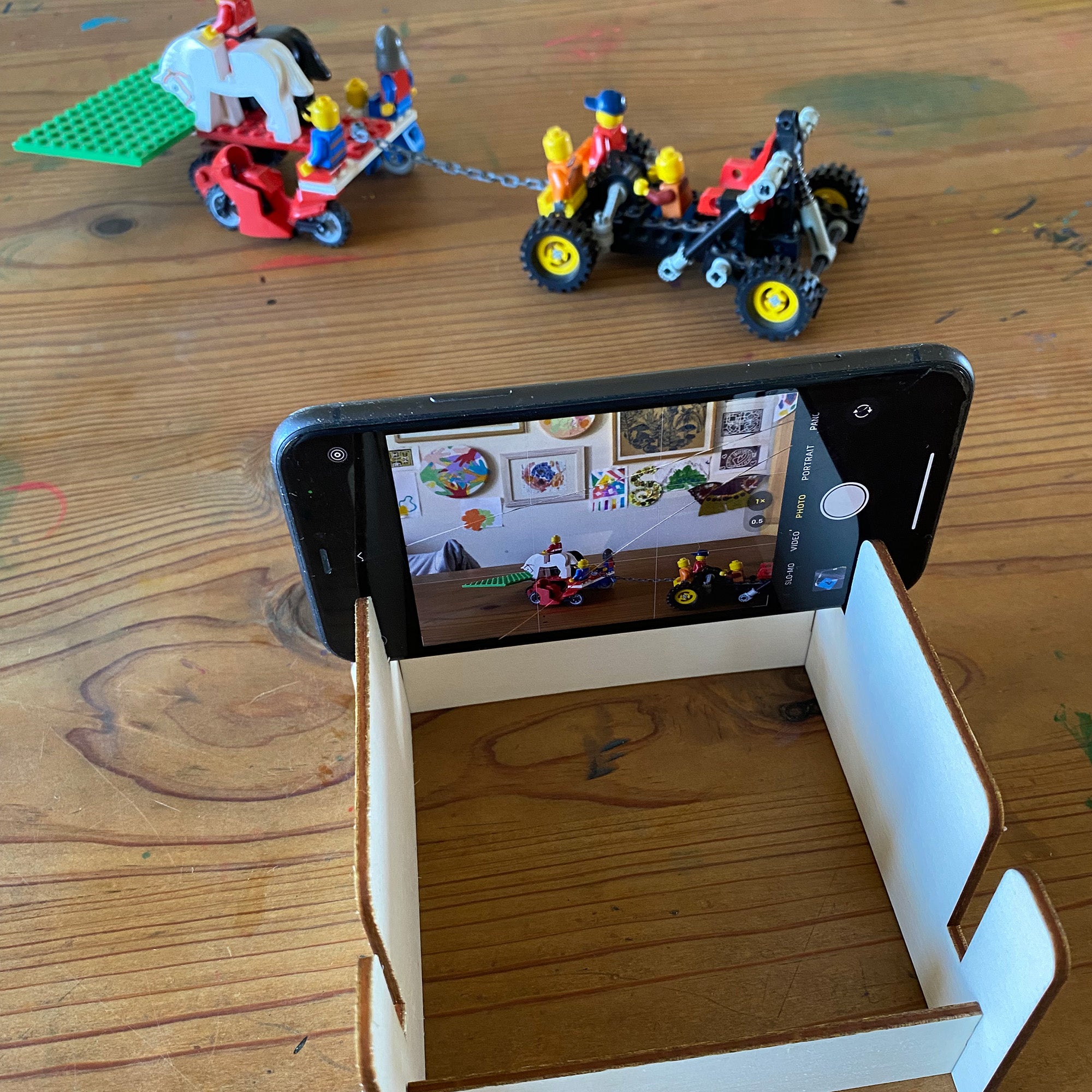Phone or Tablet stand - Great for stop motion video!