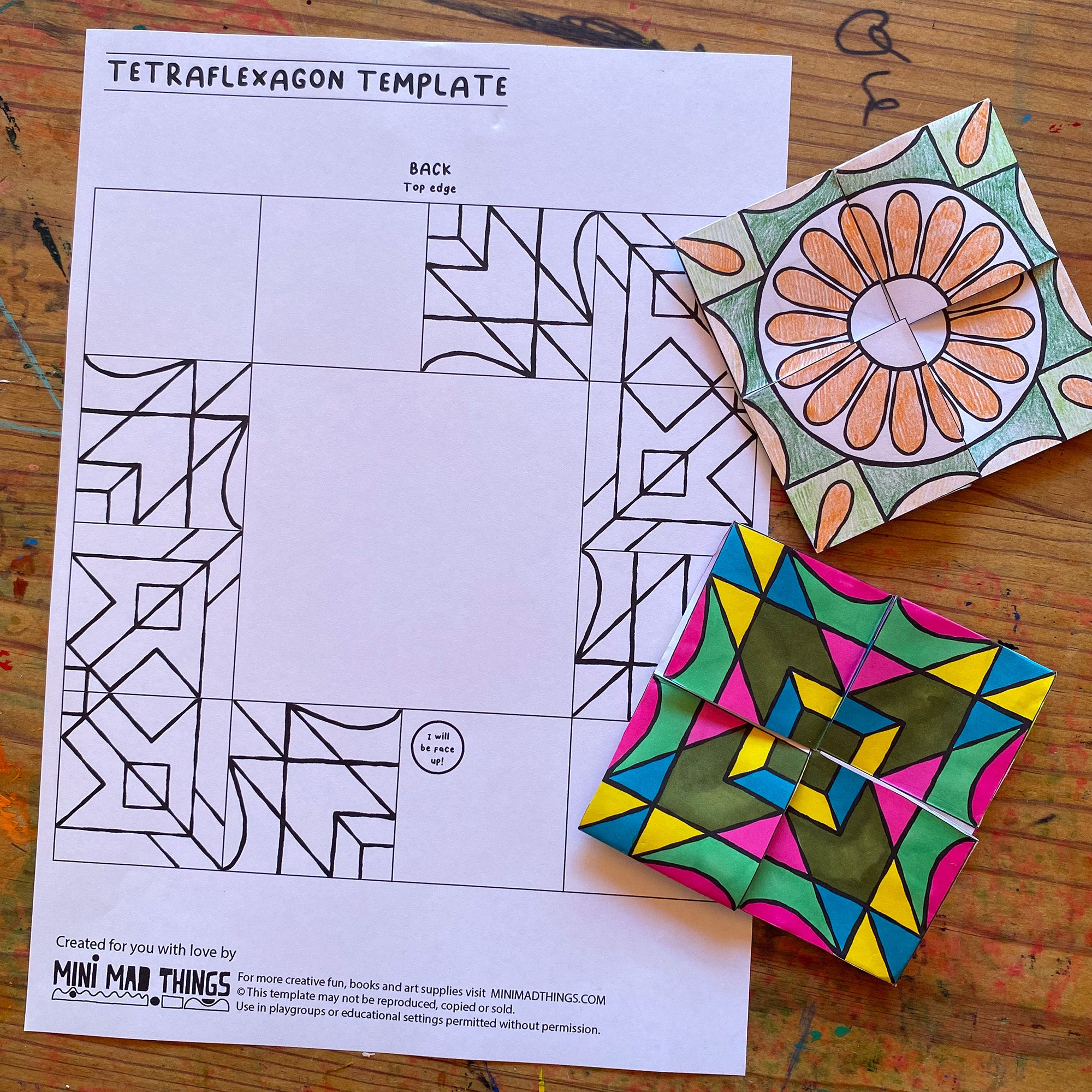 STEM bundle - Optical illusion & paper craft printable templates