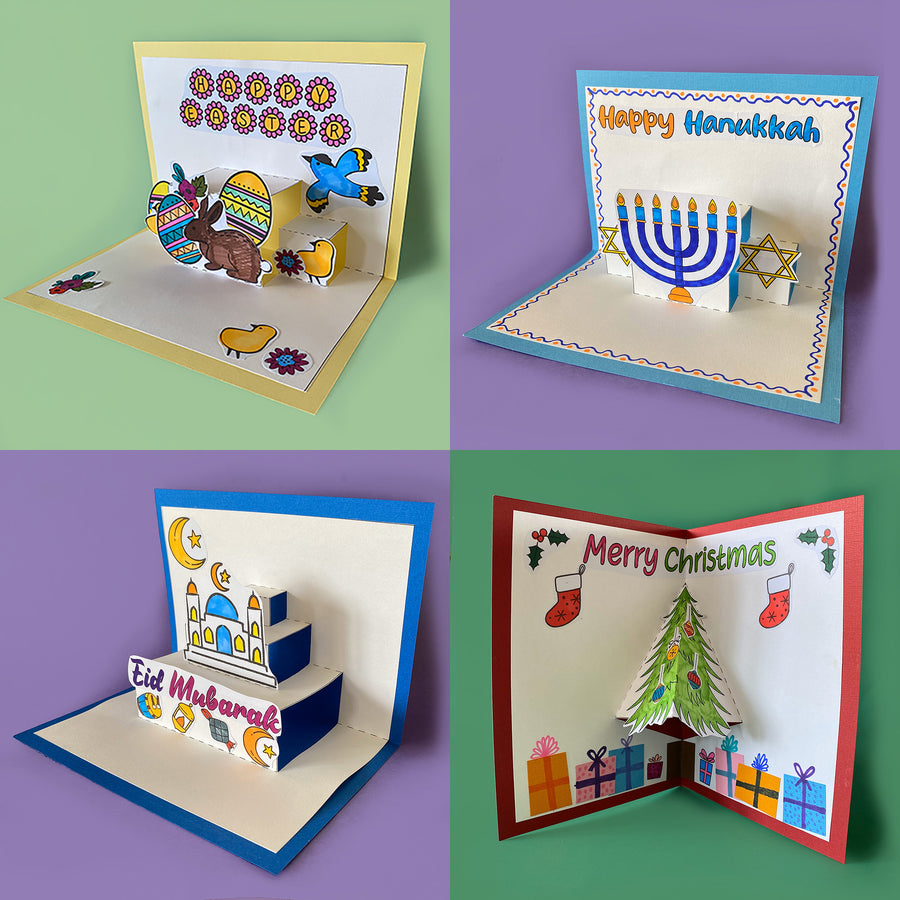 Pop-up cards - Printable activity sheets - Mini Mad Things