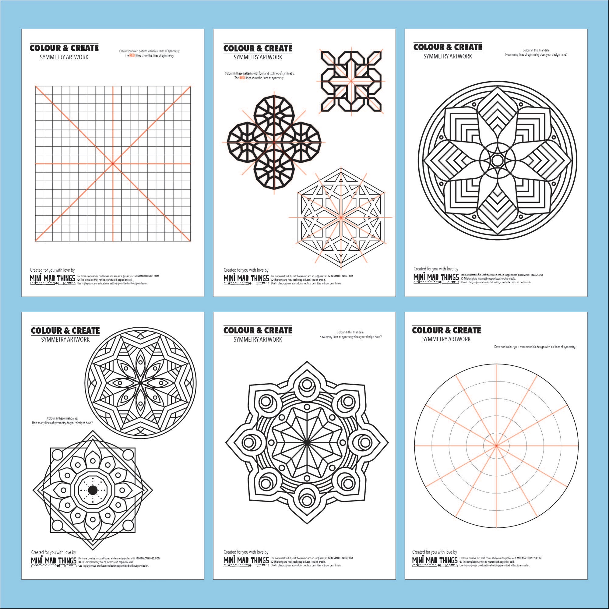 Symmetry - Printable activity bundle - Mini Mad Things symmetry-printable-activity-bundle-mini-mad-things
