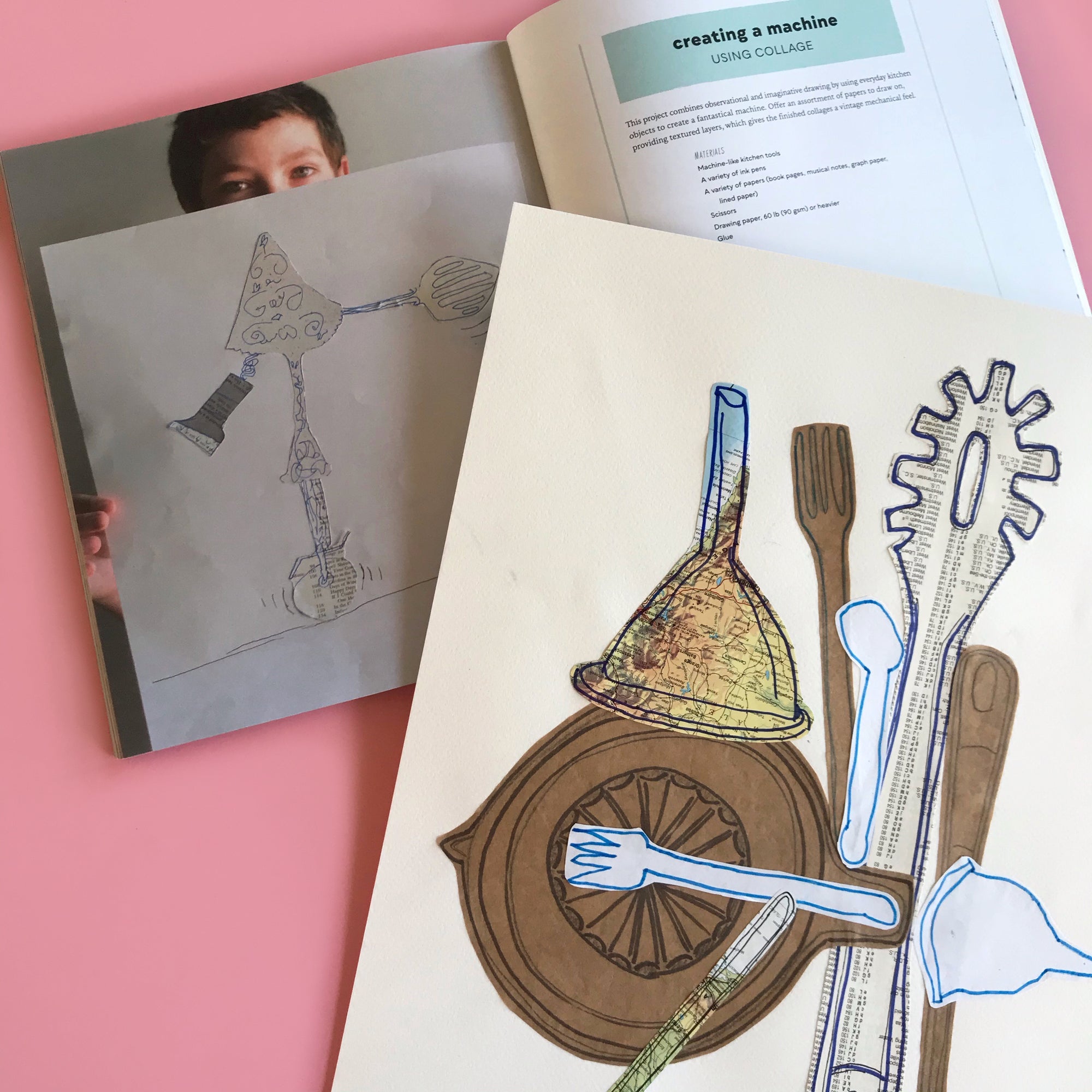 Drawing utensil and making imaginary machines We love this drawing  project from the fab book Drawing Workshop for Kids. Book available…