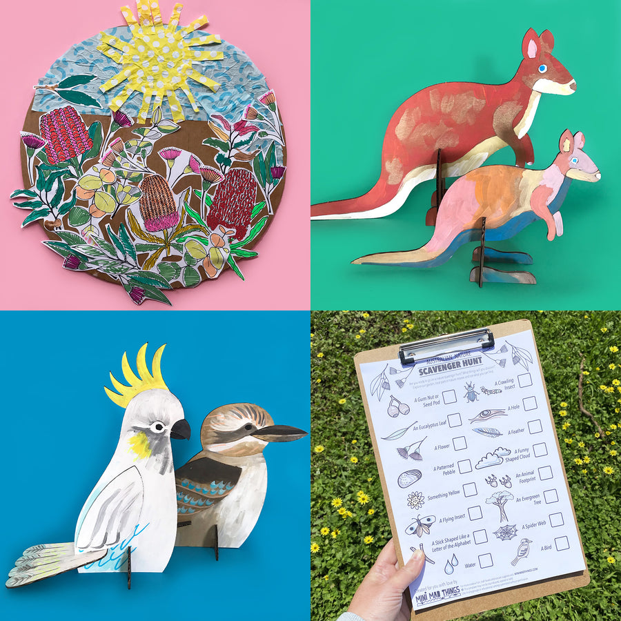 Australian Nature - Printable activity sheets - Mini Mad Things