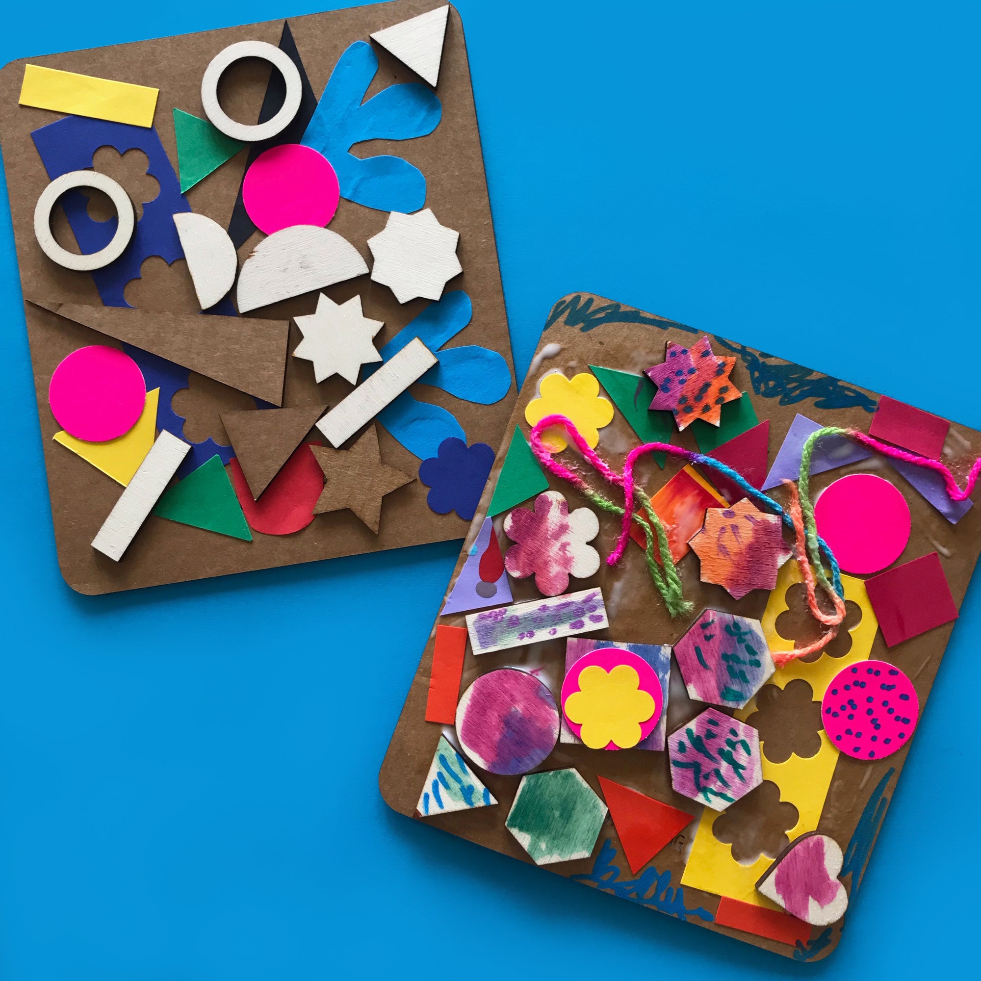 Shapes Sticker Collage for Preschoolers