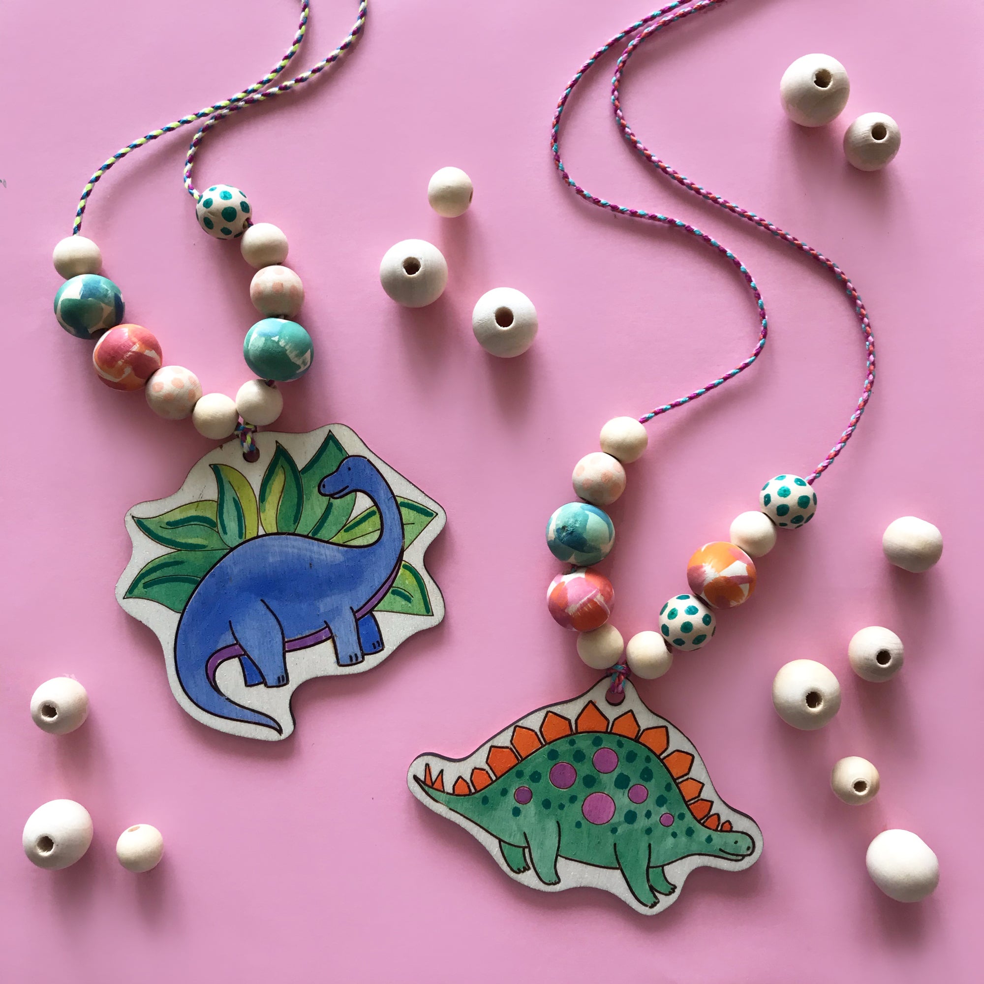 Necklace Craft Kit - Dinosaurs