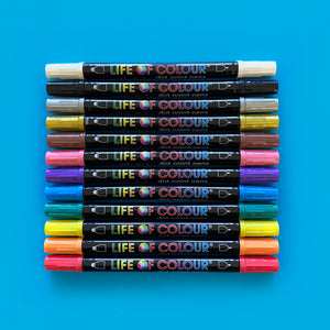 6 Life of Colour Acrylic Paint Pens - Fluro - 10% OFF - Mini Mad Things
