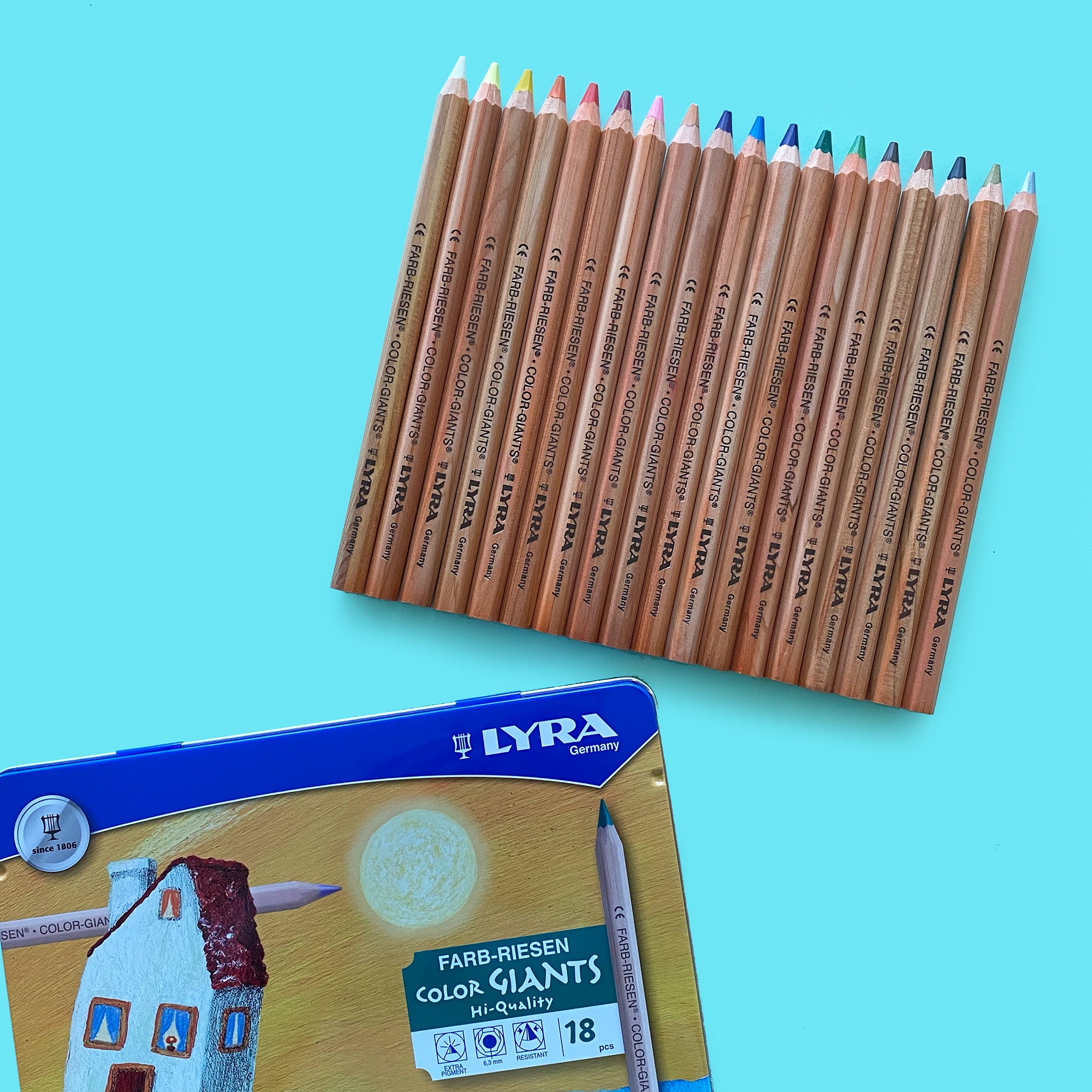 Lyra Color Giant Pencils - Metallic Bright Skin Tones Choose Your Color