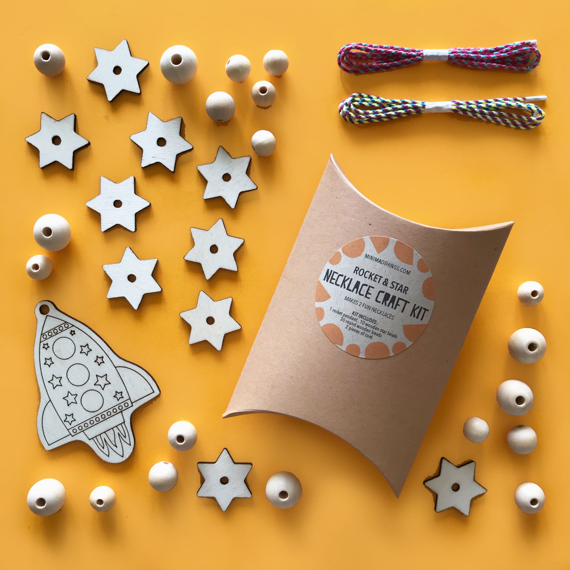 Necklace Craft Kit - Rocket & Stars