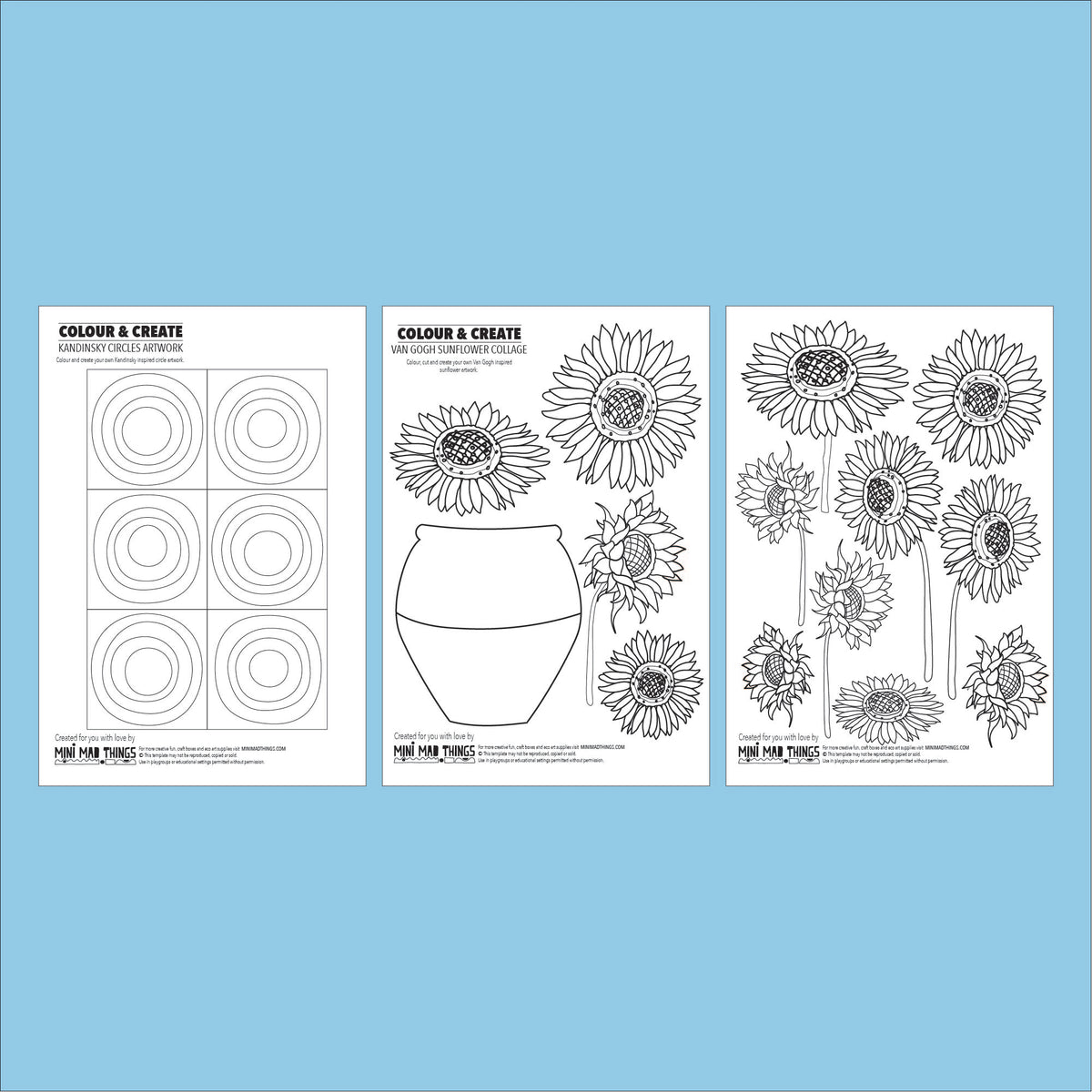 All About Artists - Printable activity bundle - Mini Mad Things
